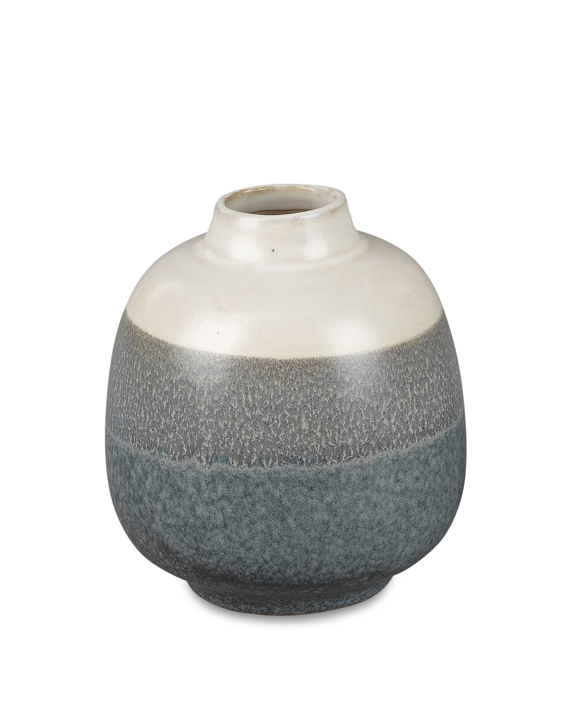 Dekovase Blumenvase Tischvase Bergamo zweifarbig in 4 Größen