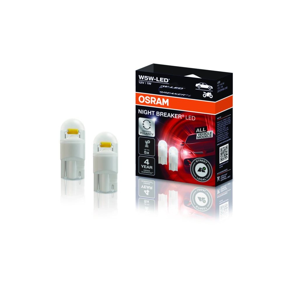 Osram KFZ-Ersatzleuchte Osram Automotive 2825DWNB-2HFB LED Leuchtmittel Night Breaker® LED W5W – Bild 3 von 3