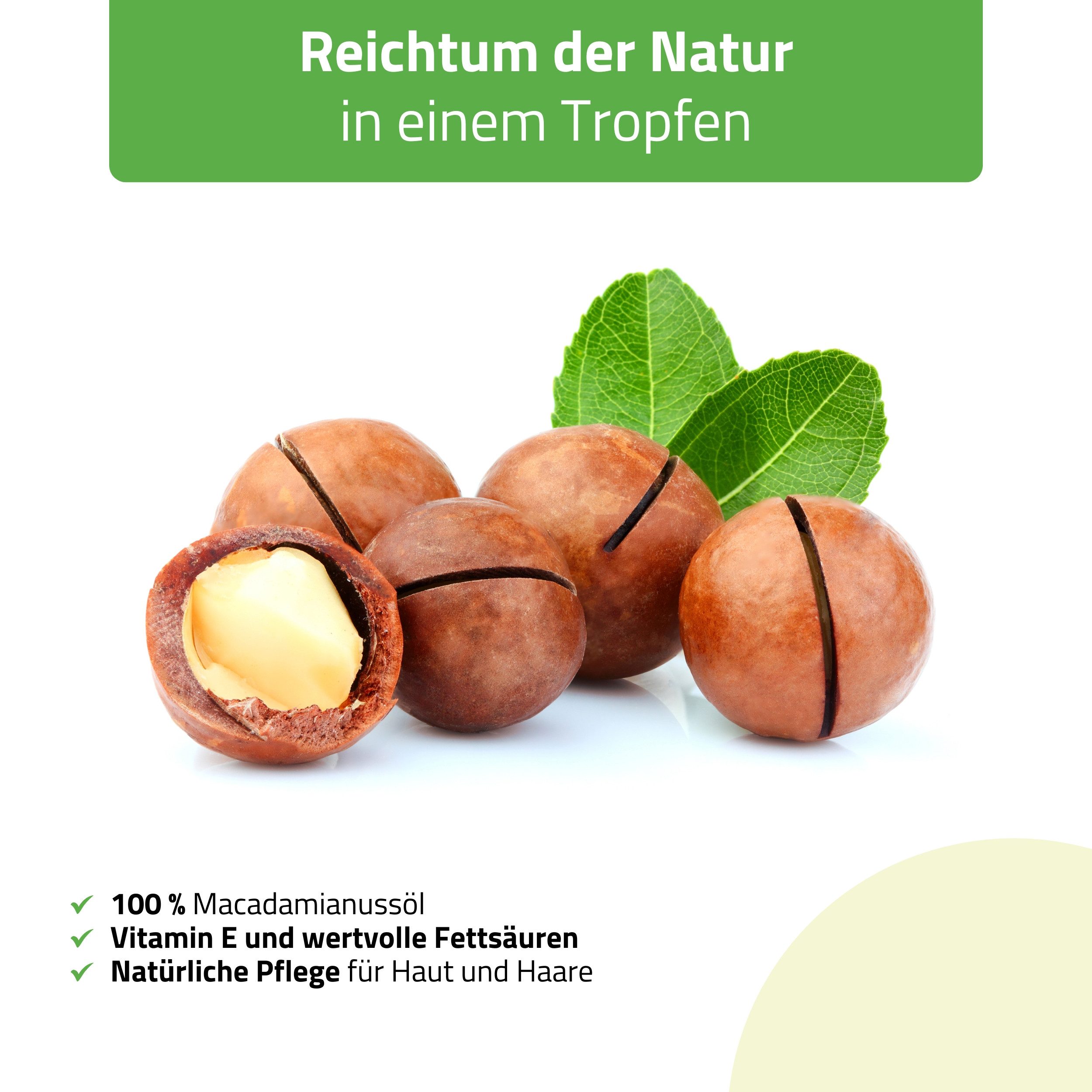 Habys Massageöl Massageöl Nature Silky Macadamia 100% Natural Macadamiaöl vegan 500 ml
