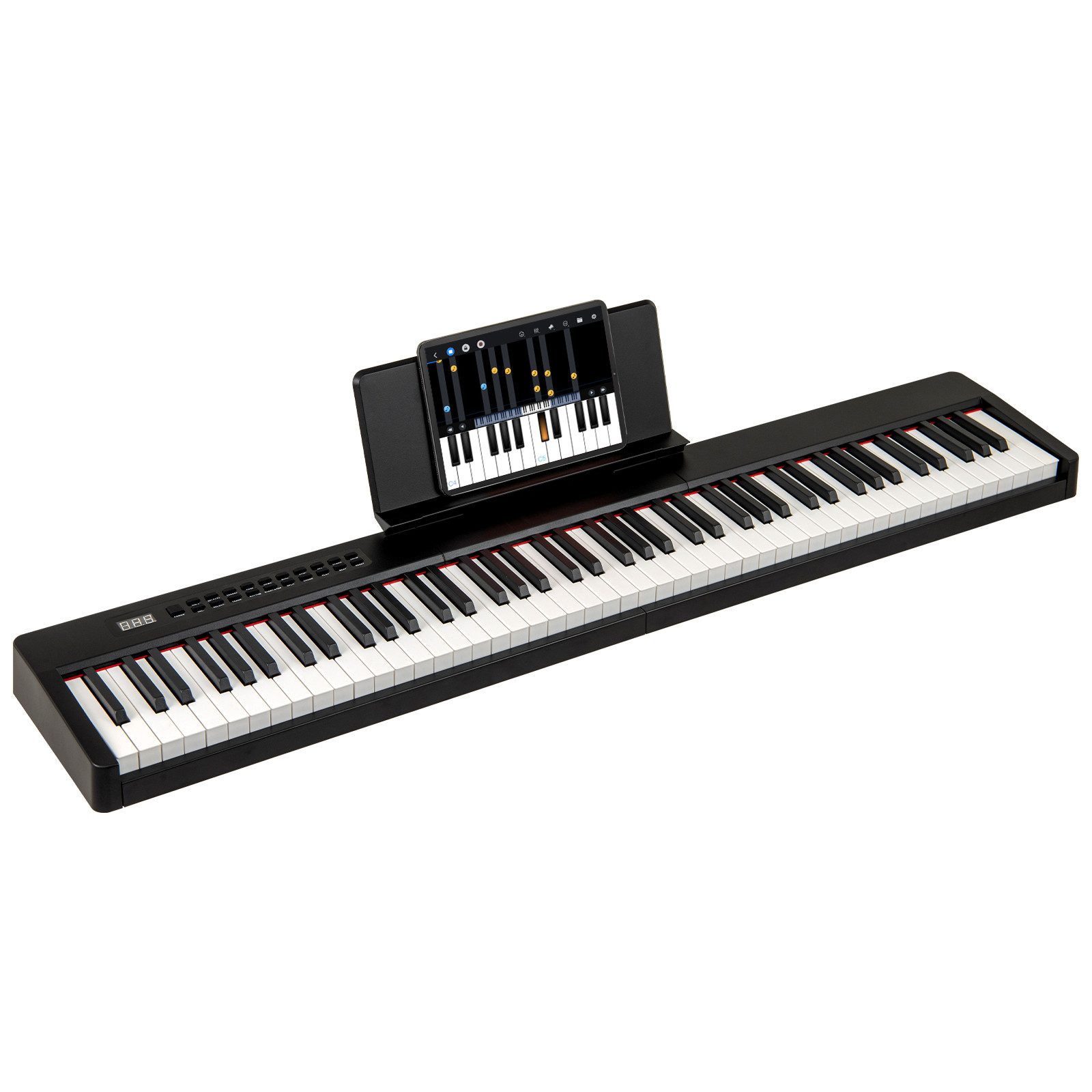 COSTWAY Home-Keyboard (1-St), E-Piano, digitales Klavier, mit MIDI, Sustain Pedal