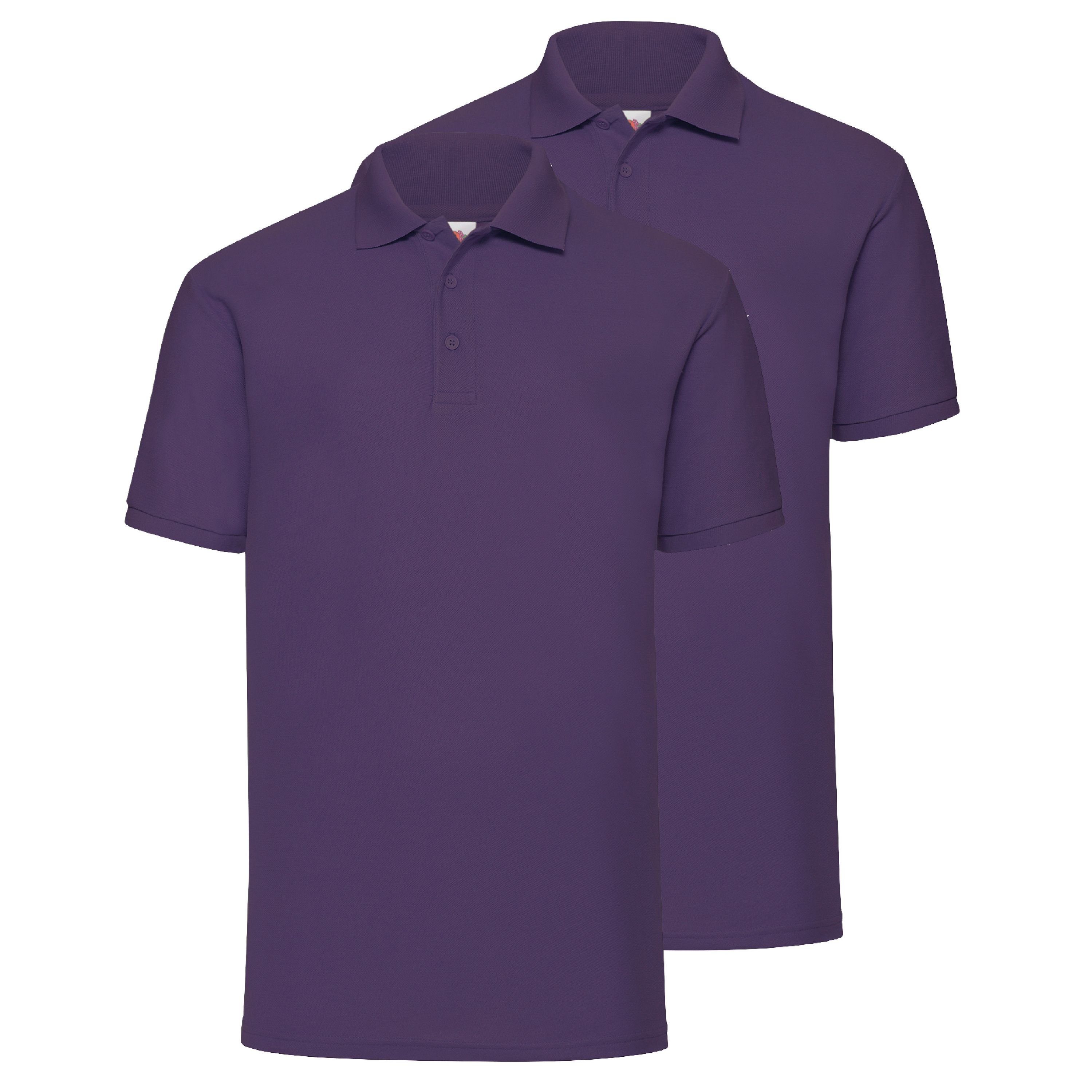 Fruit of the Loom Poloshirt 65/35 Polo violett