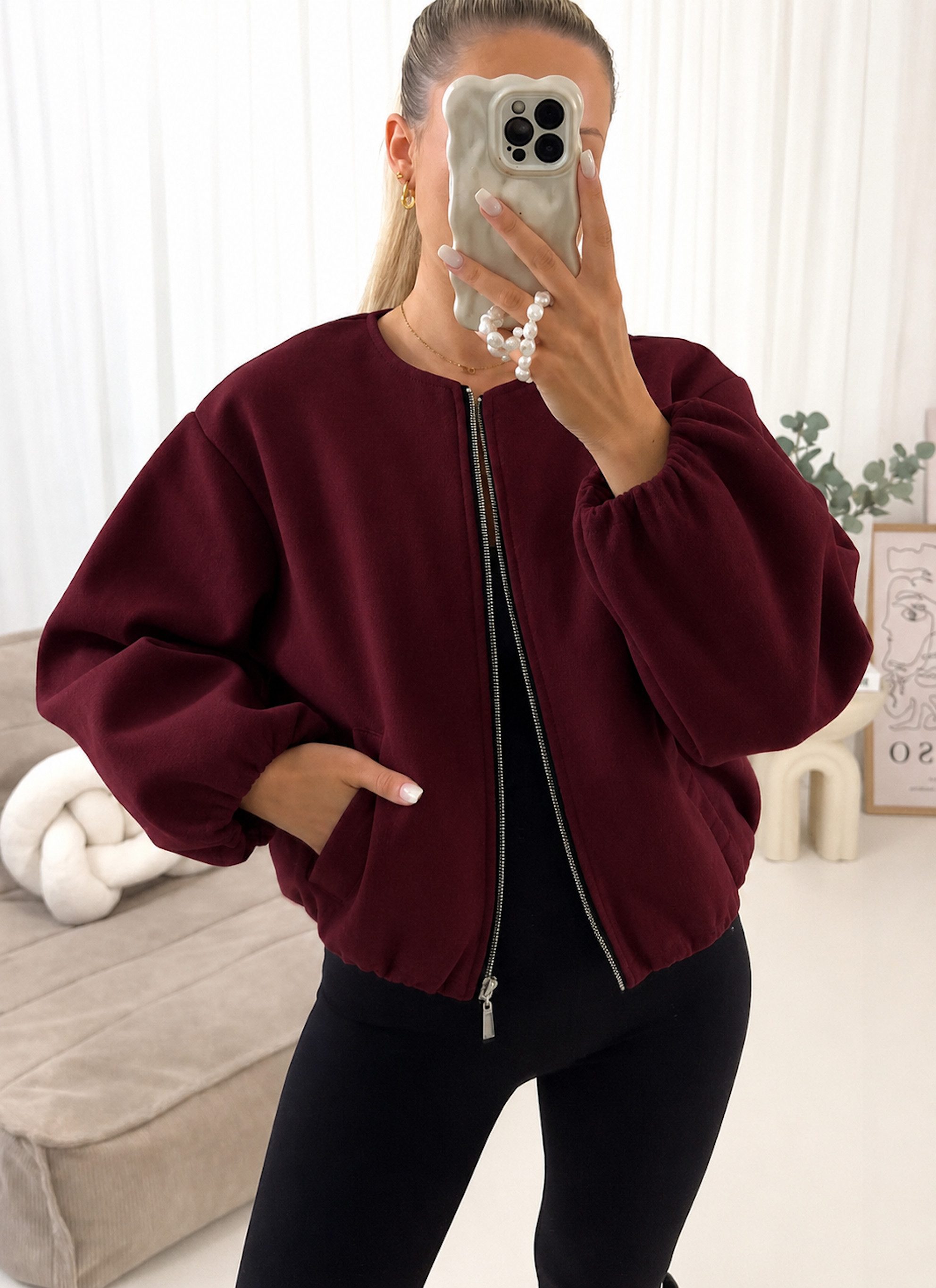 Worldclassca Bomberjacke Worldclassca Bomberjacke mit Zip Trench Jacke Übergangsjacke Blouson