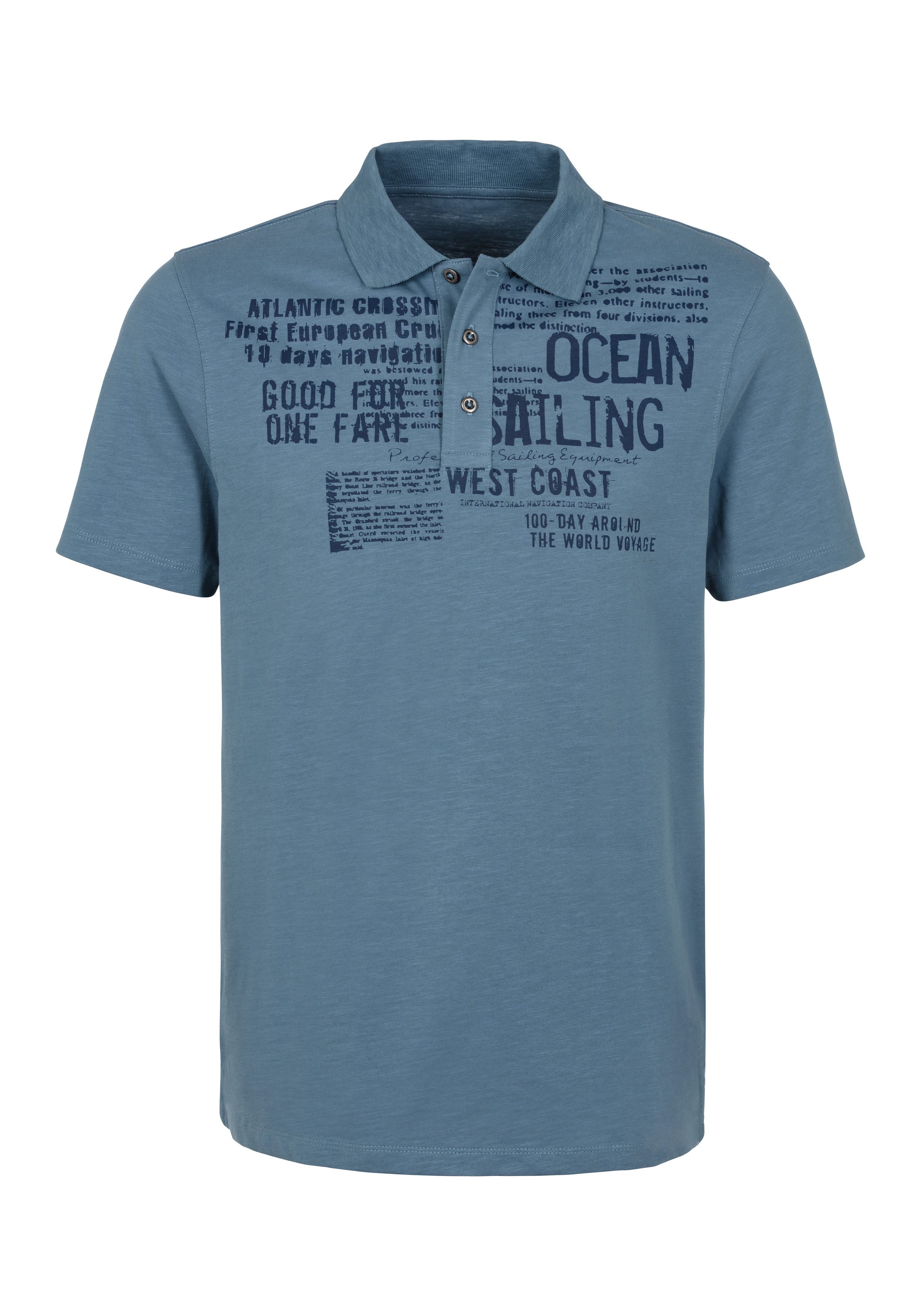 John Devin Poloshirt mit Print Regular-Fit, aus Slub-Qualität, mit Print. Reduzierter Preis € 16,99. Unverbindliche Preisempfehlung € 19,99, (€ 16,99 pro 1 Stk)