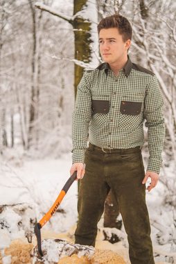 Tom Collins Outdoorhemd Fugur Herren Langarm Jagdhemd mit Kontrastverarbeitung und Krempelärmeln