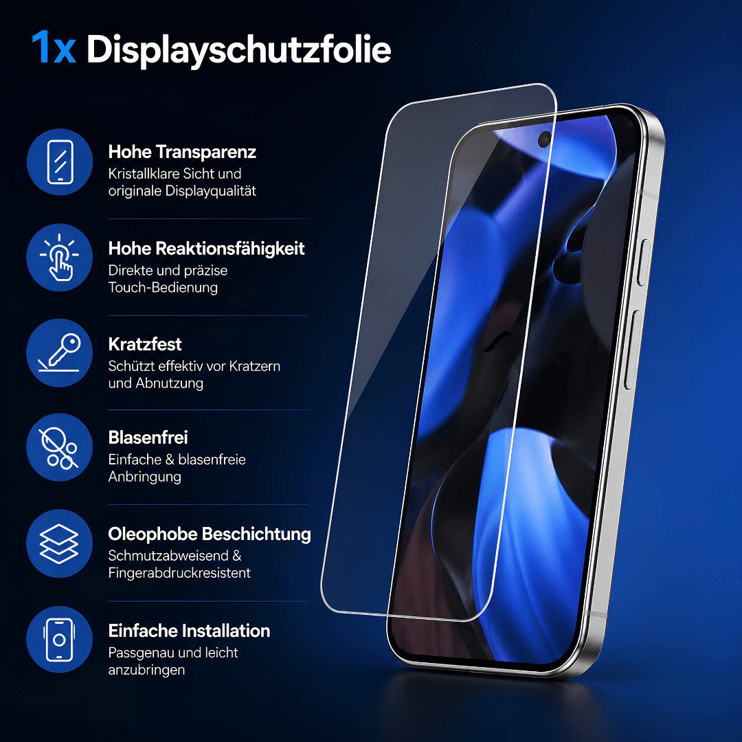 SmartUP Smartphone-Hülle + 2X Schutzglas für Google Pixel 9 Pro Panzerfolie MagSafe Case 9H 6,3, MagSafe-Technologie, integrierter Kameraschutz – Bild 2 von 5