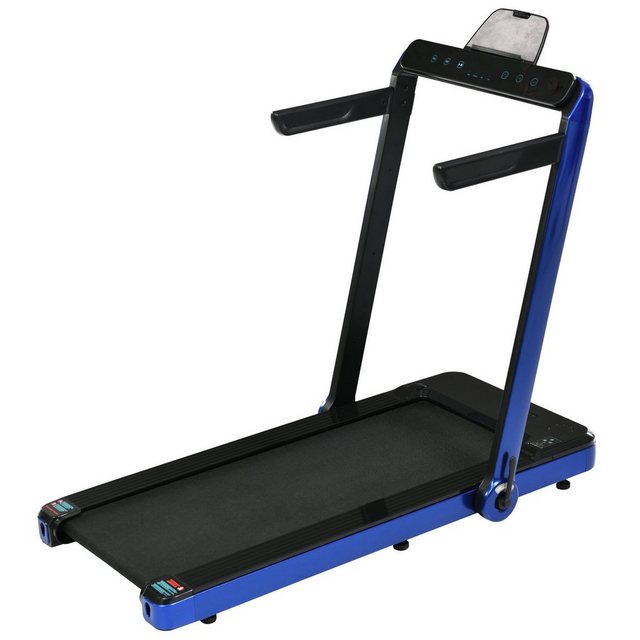 BUMHUM Fitnessbike Faltbares Laufband für Gehen und Laufen, einstellbare Geschwindigkeit, Fitnessgerät mit Fernbedienung, kraftstofffreier Laufgurt