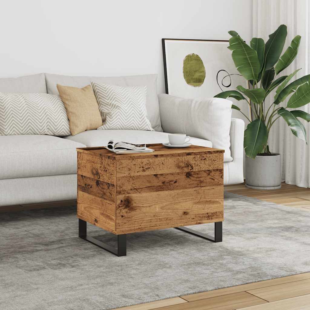vidaXL Couchtisch Couchtisch Altholz-Optik 60x44,5x45 cm Holzwerkstoff (1-St)