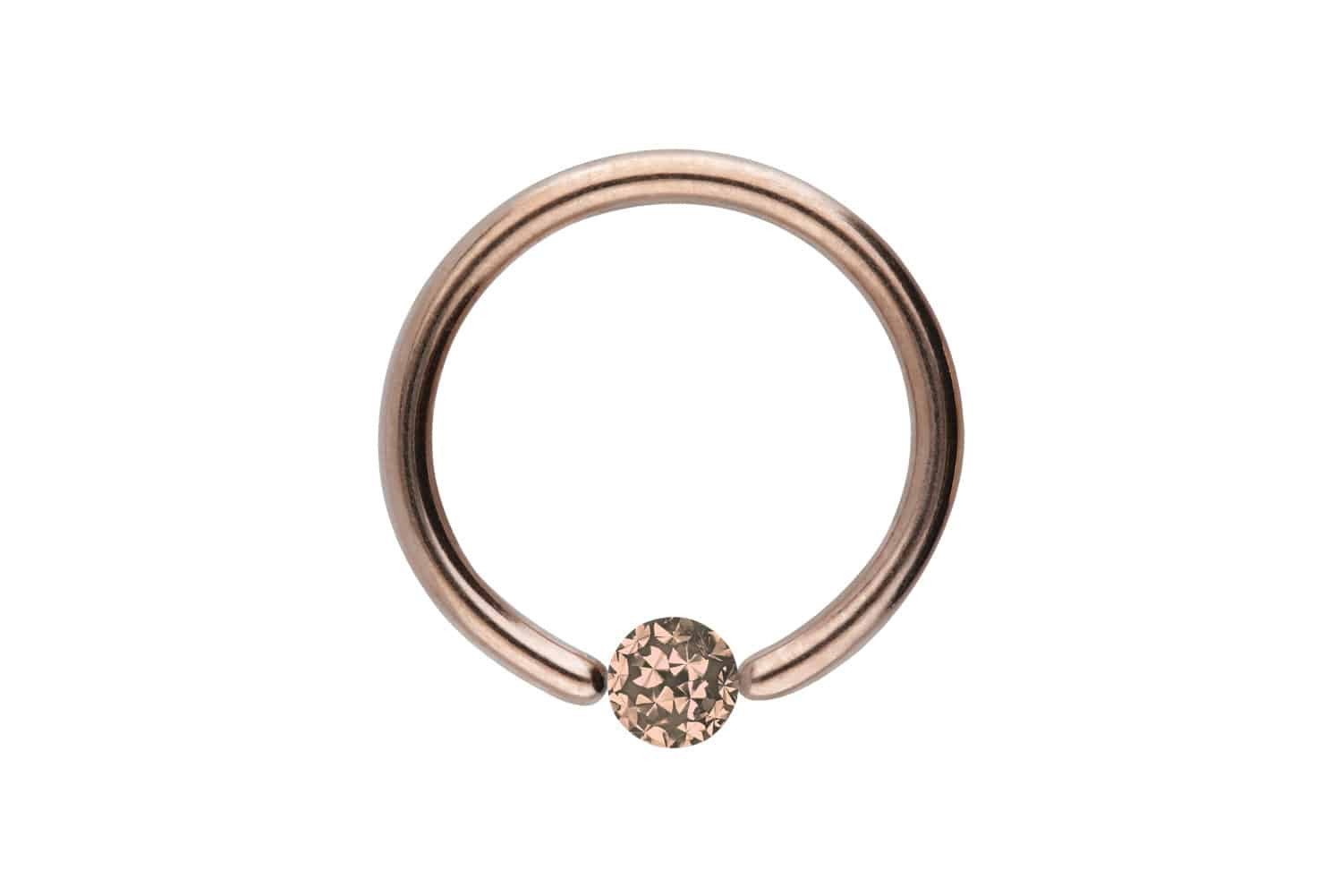 PIERCINGLINE Nasenpiercing Chirurgenstahl Klemmkugelring EPOXY-KUGEL (Klemm-Ringe, 1-tlg)