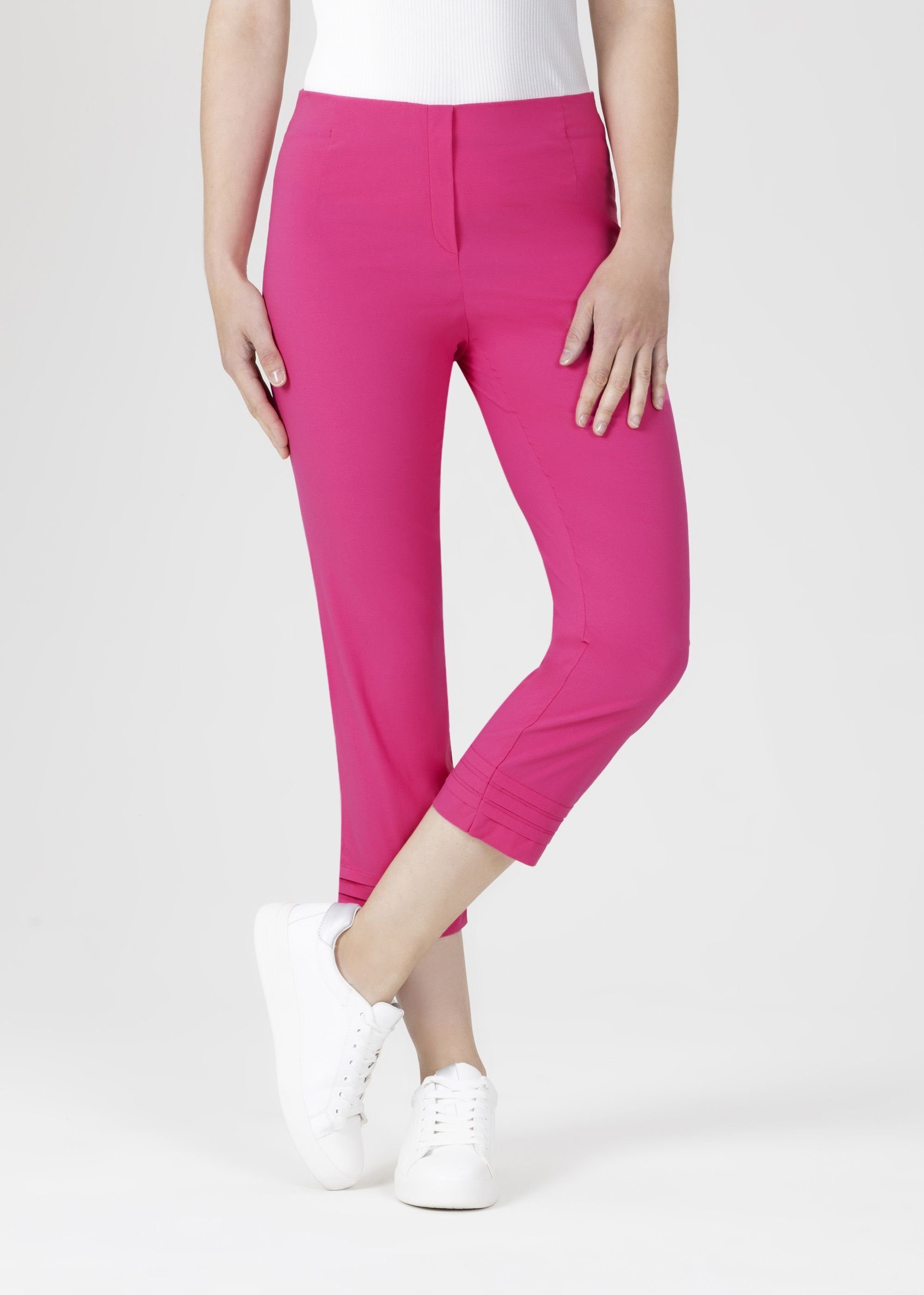 Stehmann Faltendetails Ina fuxia mit fluo Stoffhose