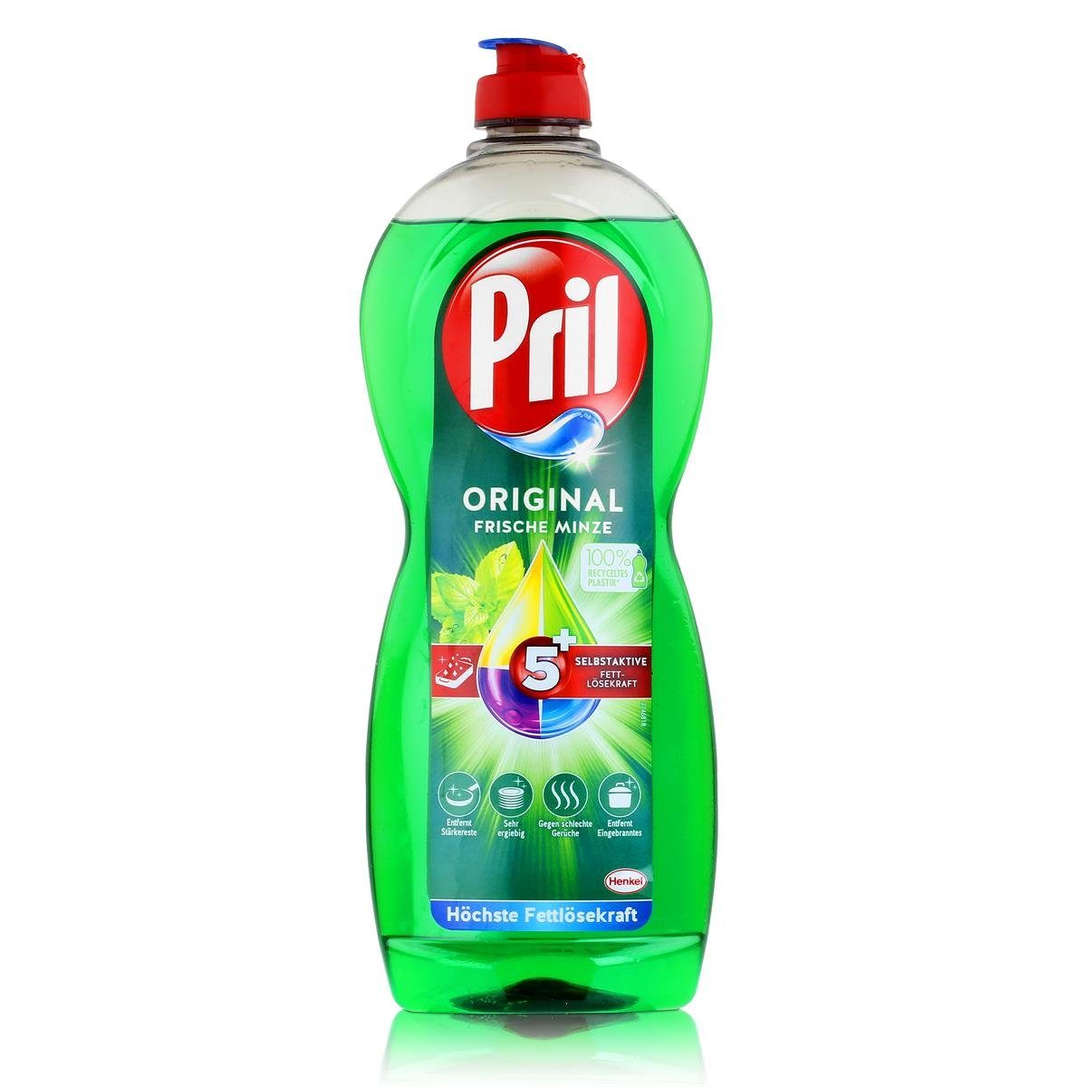 PRIL Minze Original - Frische Fettlösekraft (Geschirrspülmittel 675ml Pril Höchste Spülmittel