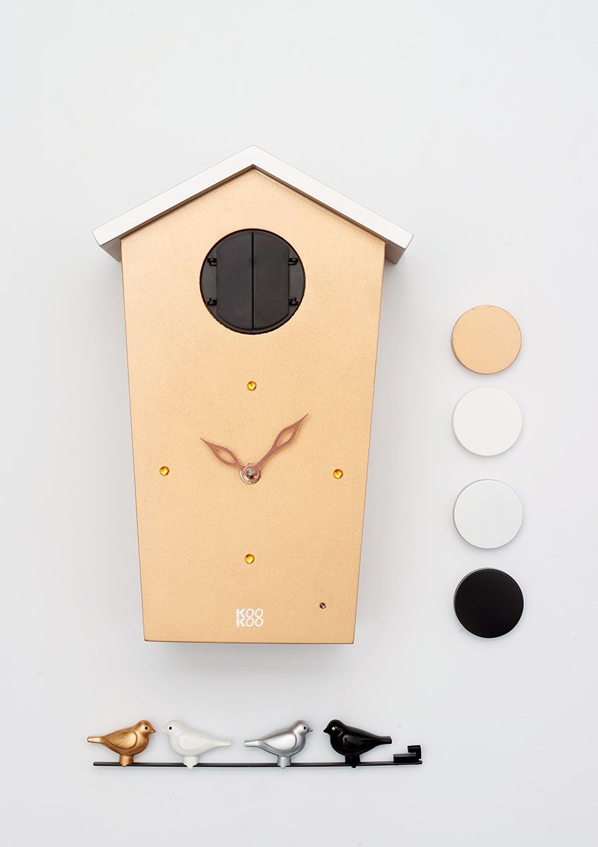 Kupfer BirdHouse KOOKOO Pendelwanduhr