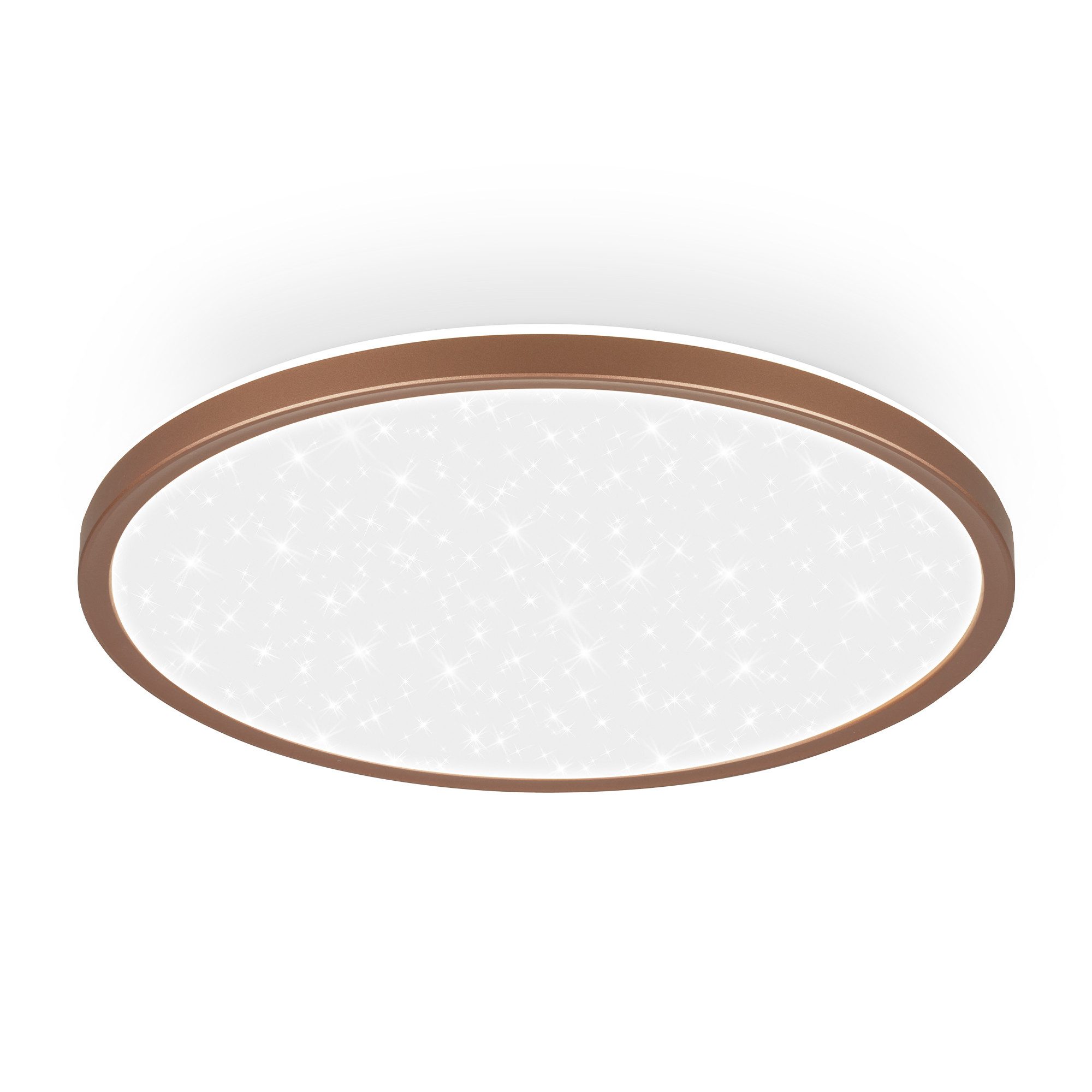 Briloner Leuchten LED Deckenleuchte LED Deckenlampe Sternenhimmel Indirektes Licht CCT/ON-OFF, Standard, LED fest integriert, 4000K, CCT-Lichtfarbe wählbar, 29,3x4 cm, Wohnzimmer, Schlafzimmer, Flur, Büro
