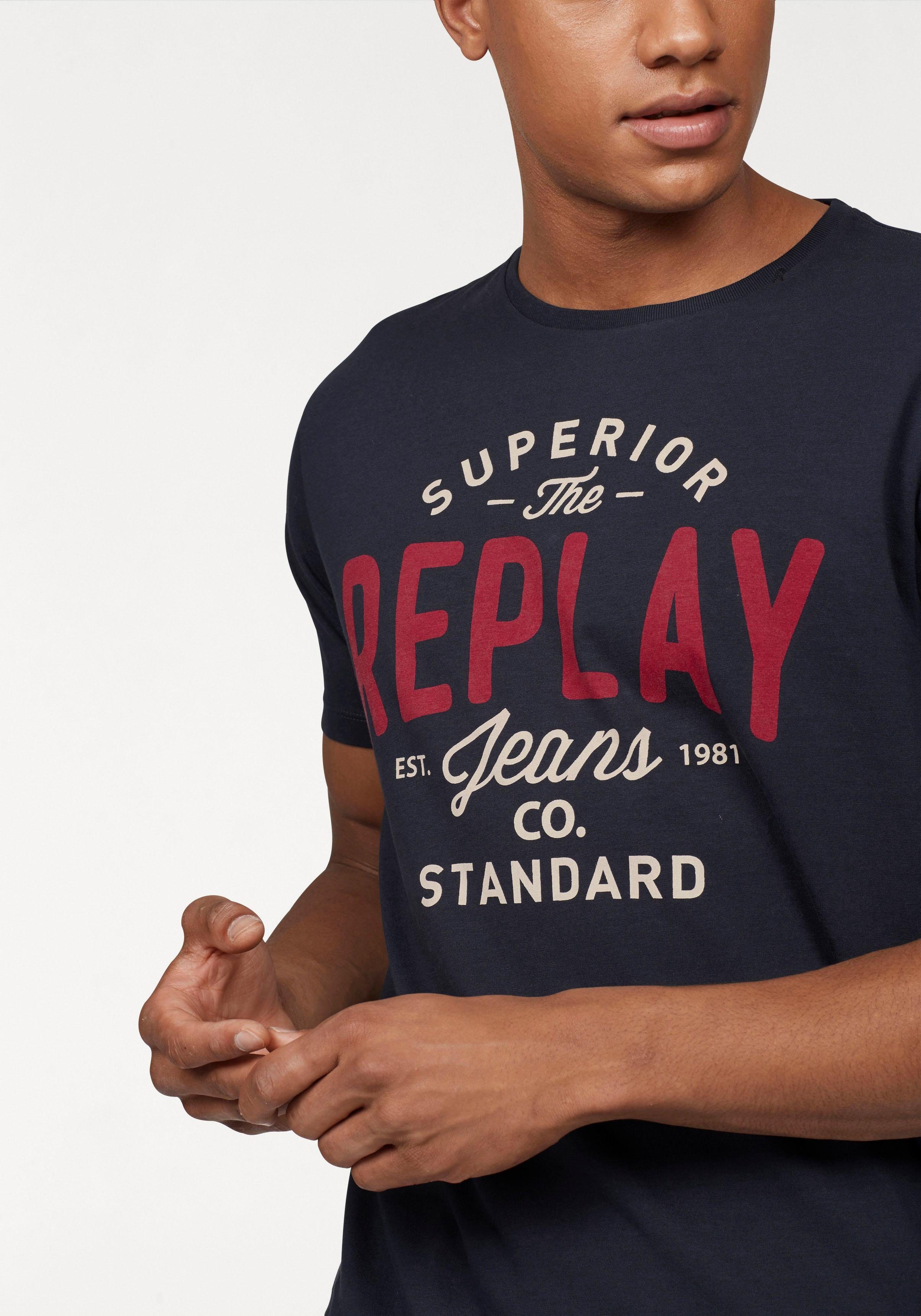 Replay T-Shirt mit Markendruck