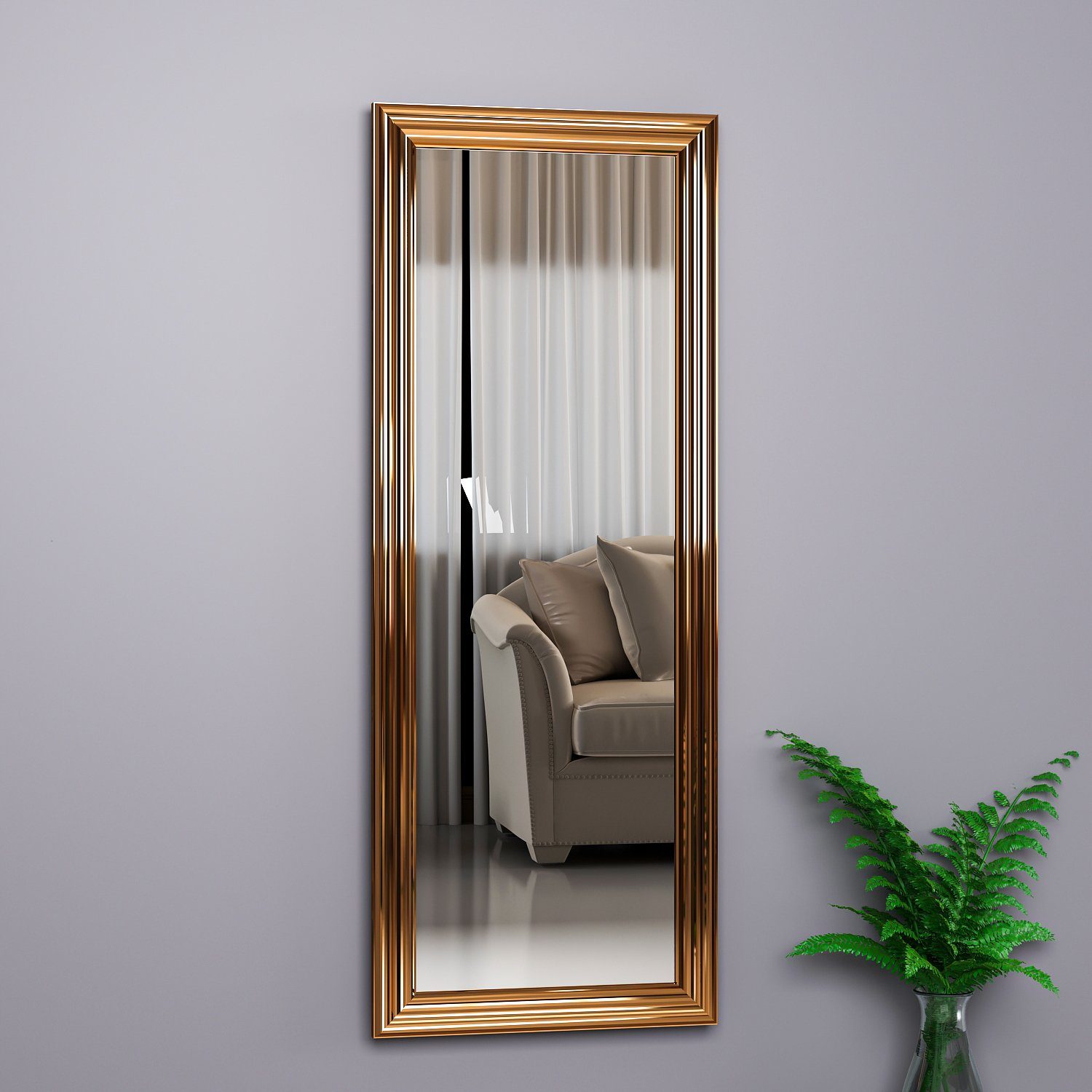 Spiegel Smoot 40x105cm moebel17 Bronze Spiegel