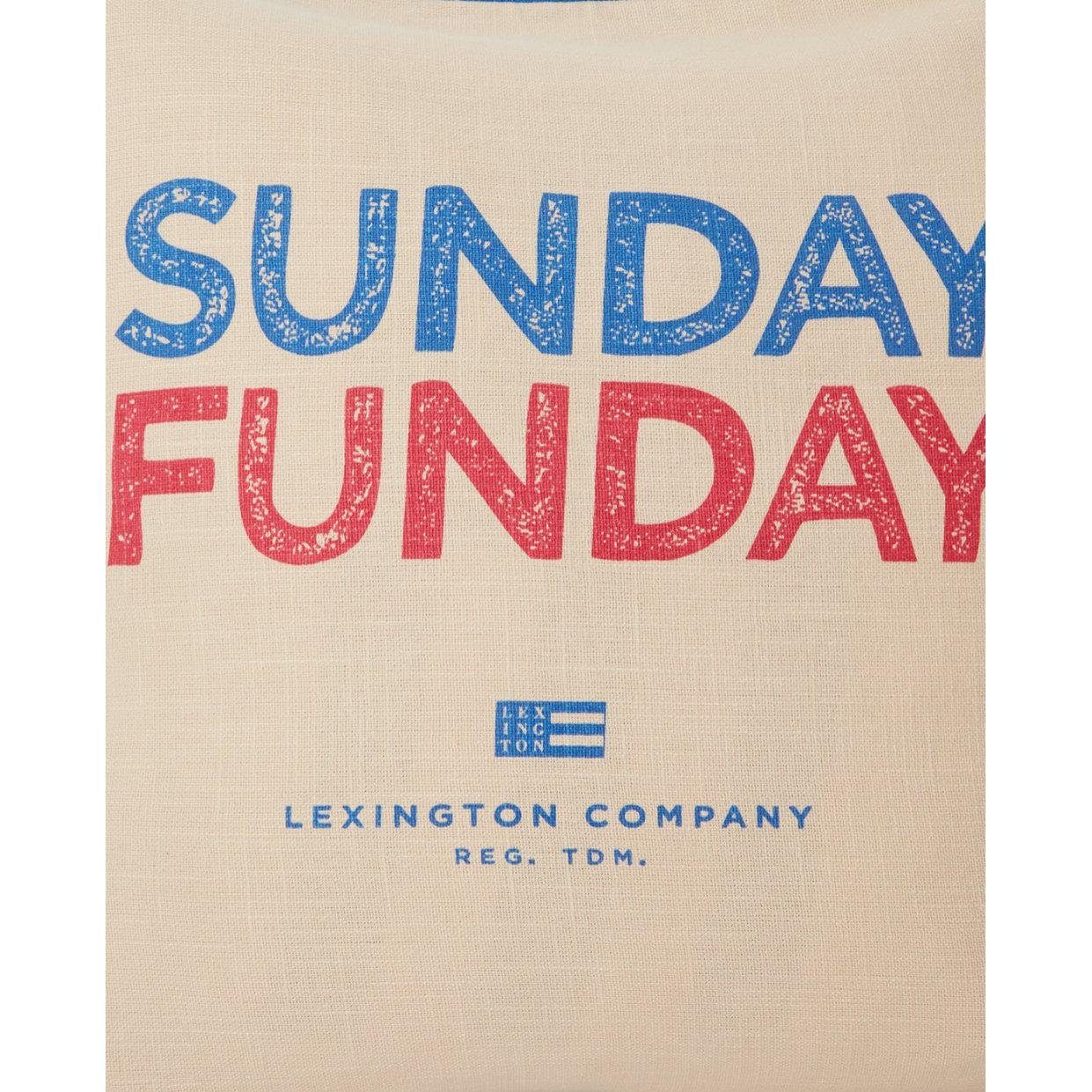 Cotton Kissenhülle (50x50), Funday Canvas LEXINGTON Lexington Sunday Kissenbezug Printed