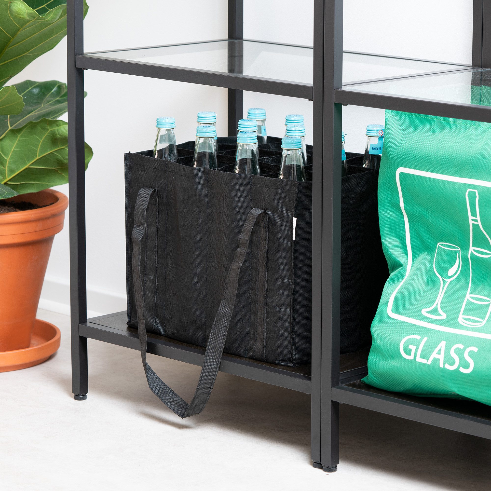 Navaris Flaschenkorb Bottlebag 12 Fächer Flaschentasche günstig online kaufen