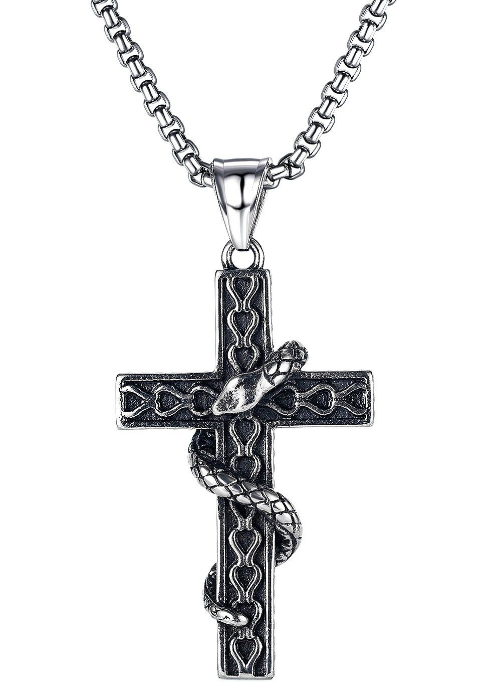 Firetti Kette mit Anhänger Schmuck Jeans, Geschenk, Hoodie, Weihnachten Geburtstag Cross Shirt, Anlass zu Snake, Sneaker