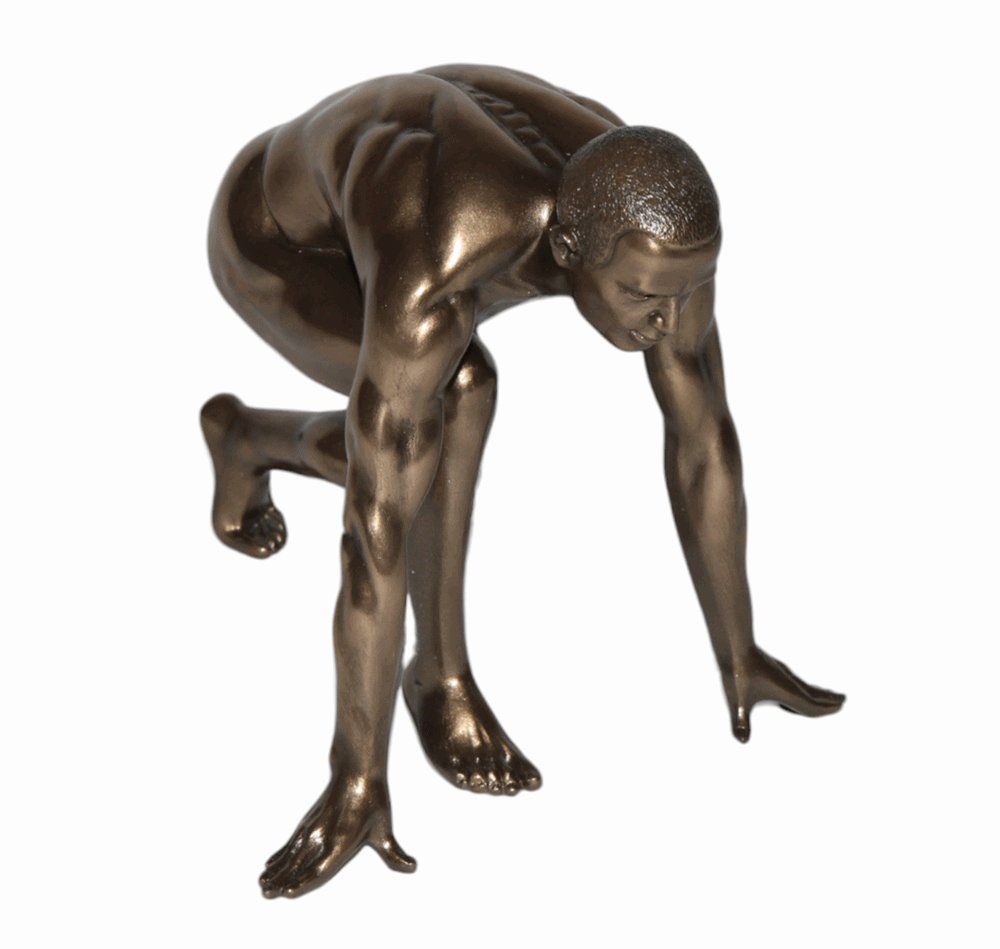 Parastone Dekofigur Deko Figur Body Talk Kollektion Nackter Mann Athlet kniend H 13 cm
