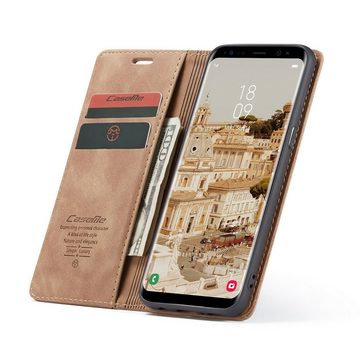 Tec-Expert Handyhülle Tasche Hülle für Samsung Galaxy S8, Cover Klapphülle Case mit Kartenfach Fliphülle aufstellbar