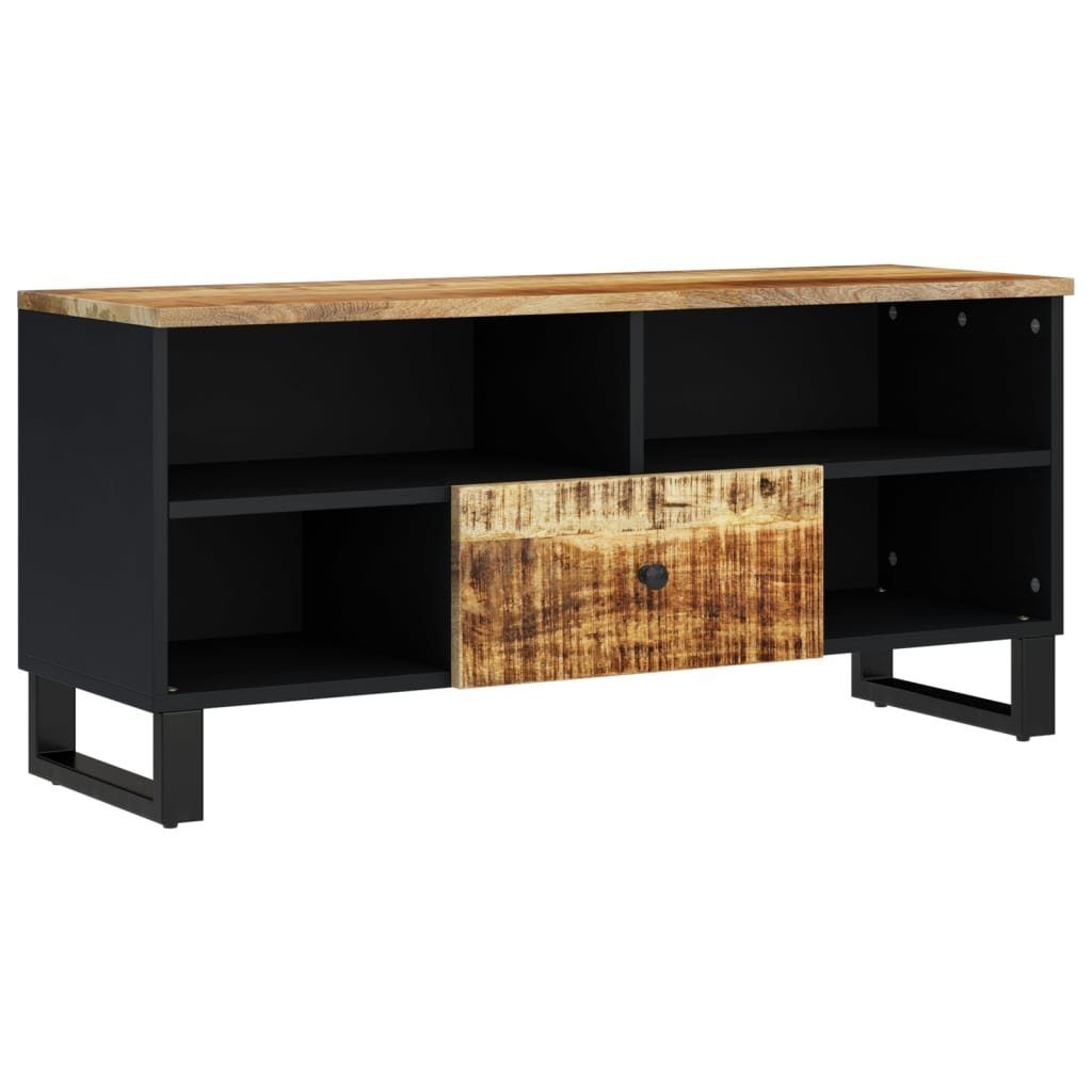 Mango vidaXL Massivholz & Holzwerkstoff (1-St) TV-Schrank cm Hellbraun 100x33x46 TV-Schrank