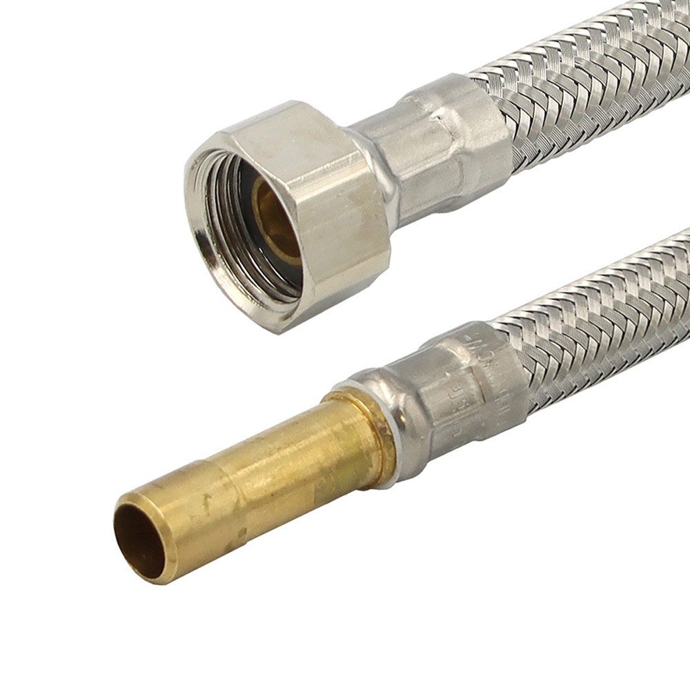 TUCAI Flexschlauch Edelstahl Trinkwasser Panzerschlauch IG 3/8 x RS10 30cm DN8 DVGW, (1 St)