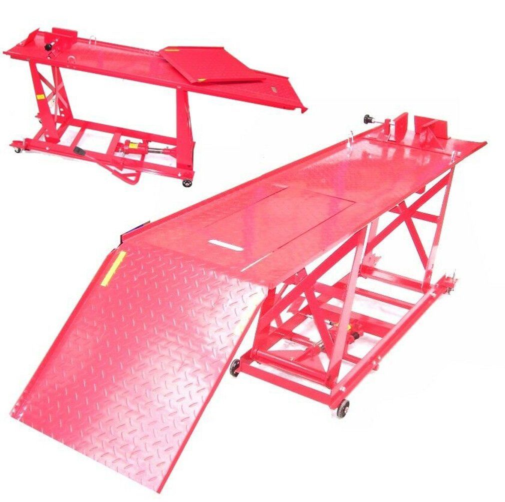 Hydraulikheber Motorradhebebühne Motorradheber 450kg XXL 06152 Hebebühne