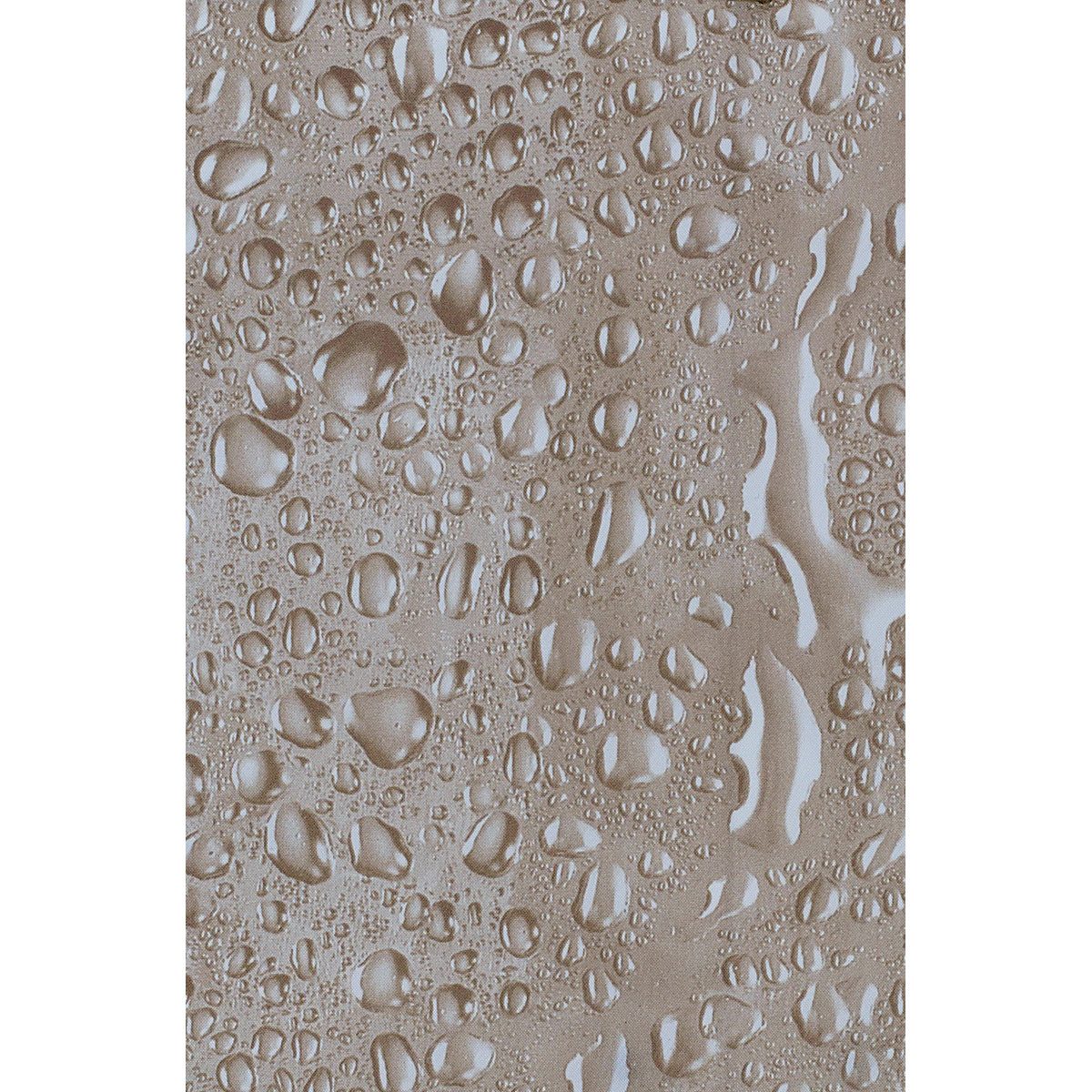 Euroshowers GmbH Duschvorhang Wassertropfen Beige 180 x 200 cm Breite 180 cm