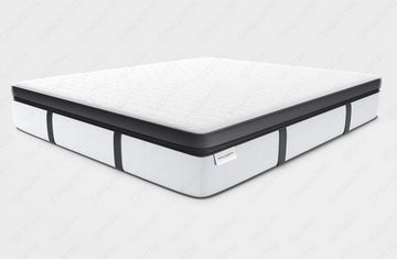 Sofa Dreams Boxspringbett Monaco Microfaser Mineva, mit Topper, Schubladen, USB-Anschlüssen und LED-Beleuchtung