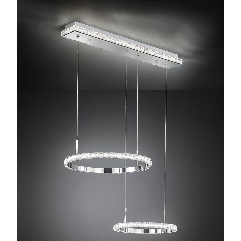 Küchenlampe LED Leuchtmittel Hängeleuchte etc-shop LED Ring Runde Pendelleuchte, LED hängend inklusive, Pendelleuchte Warmweiß,