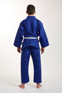 IPPON GEAR Judoanzug Beginner (Jacke, Hose und Gürtel), [Gummizug & Schnürbund an der Hose I 190gr/m² Stoffdichte] blau