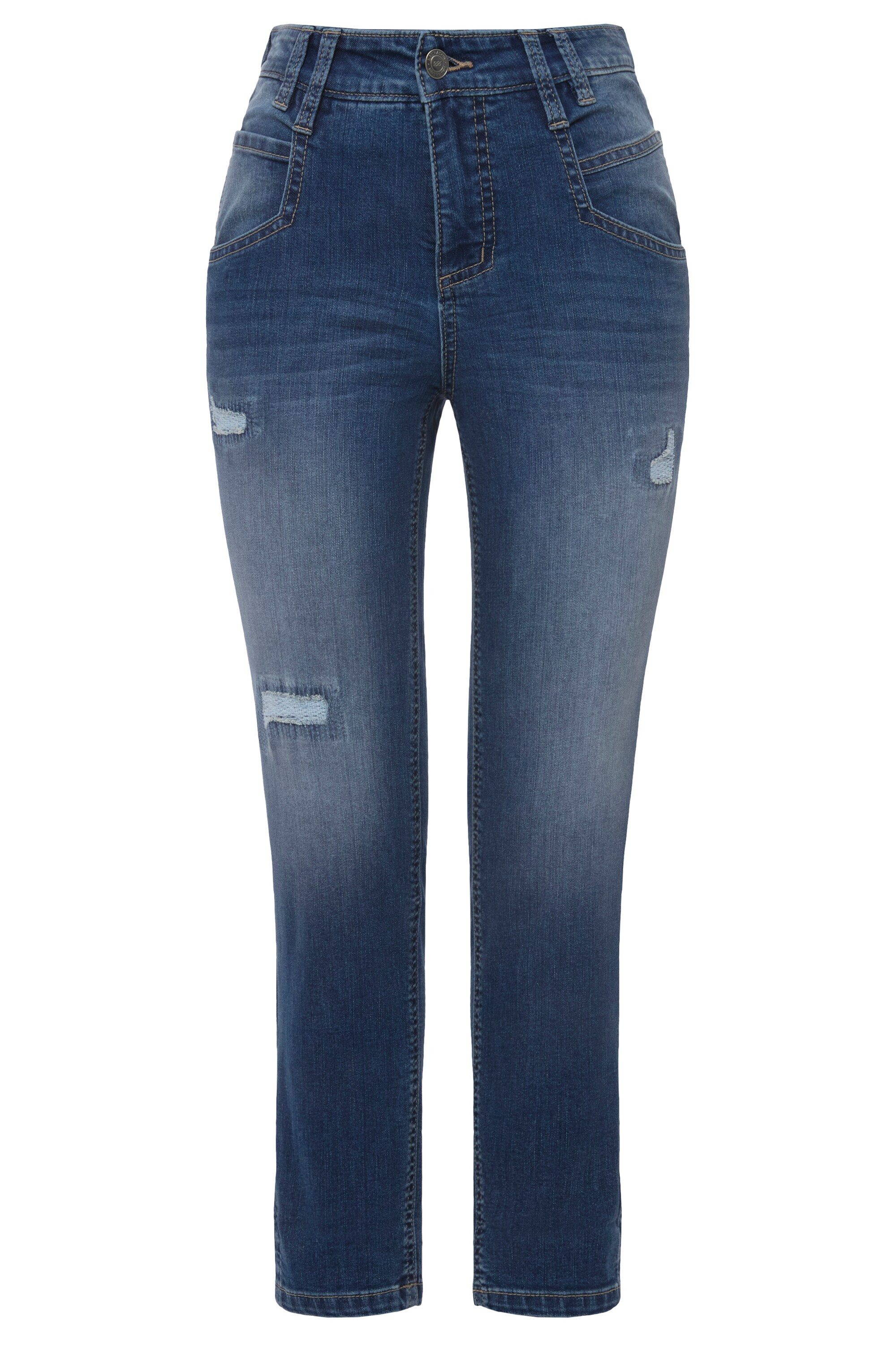 Laurasøn Regular-fit-Jeans 7/8-Jeans Slim Fit Destroy günstig online kaufen