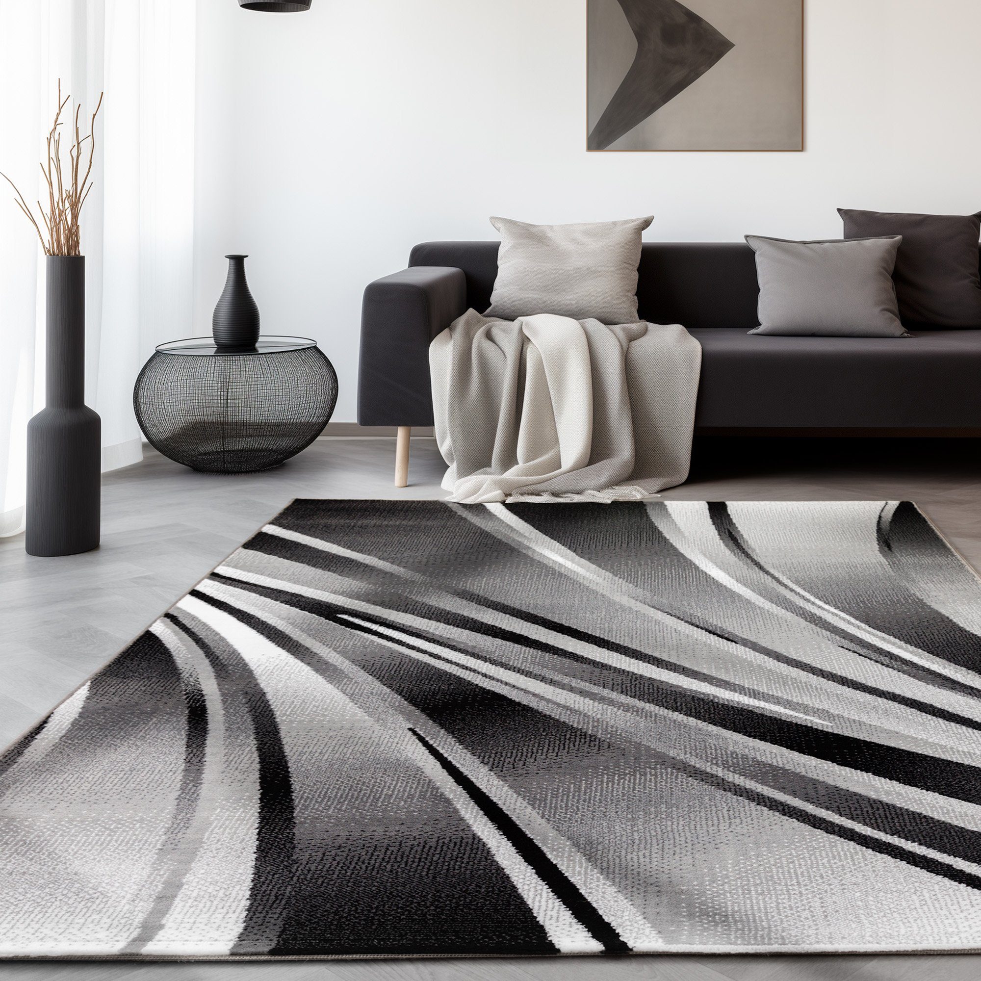 SIMPEX24 Designteppich Abstrakt Wellen Design, Läufer, günstig online kaufen