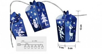 Hellum LED-Lichterkette Hellum LED-Lichterkette Geschenkbox/blau 10 BS weiß/transparent