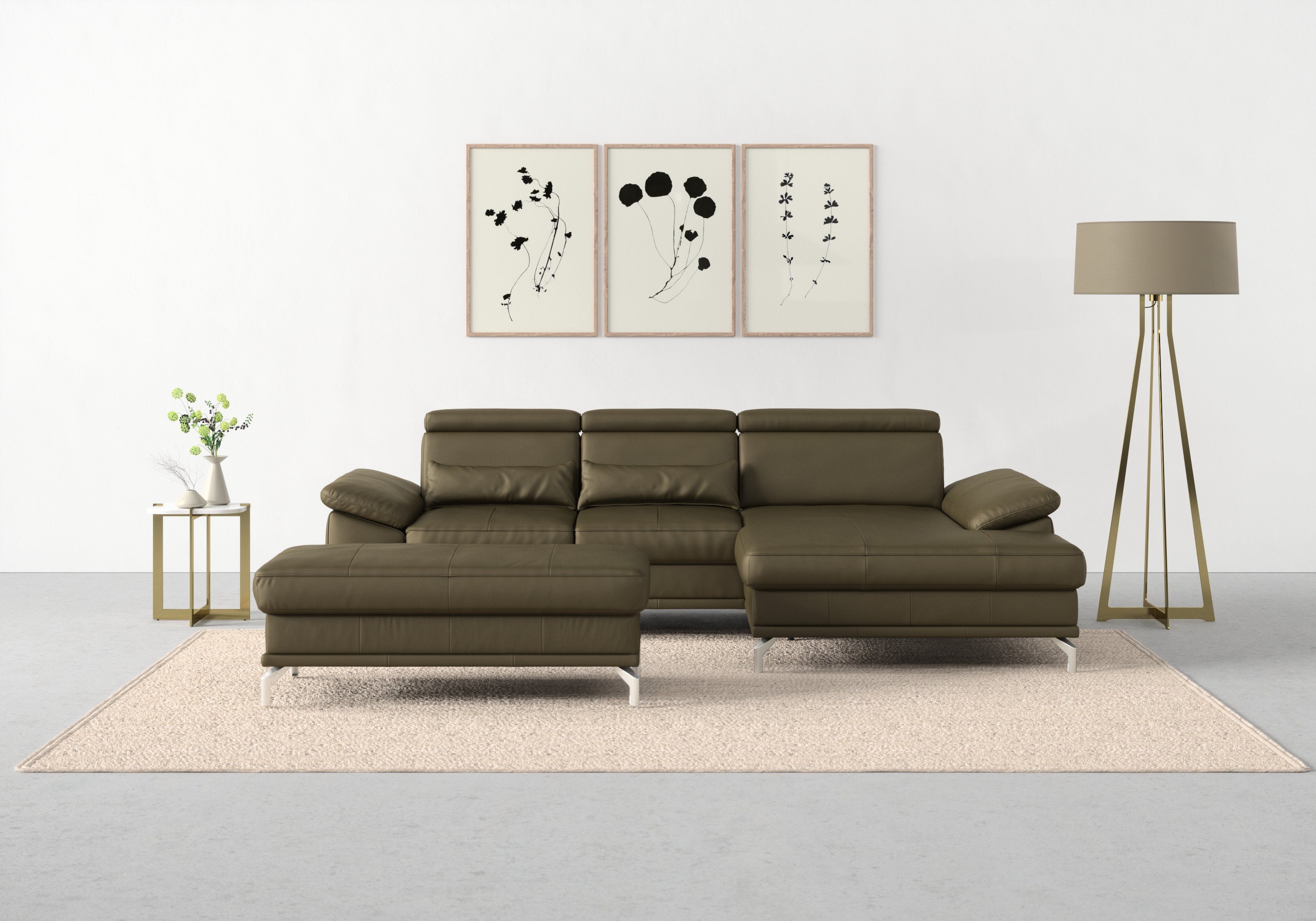 sit&more Ecksofa Cabrio L-Form, mit Sitztiefenverstellung, günstig online kaufen