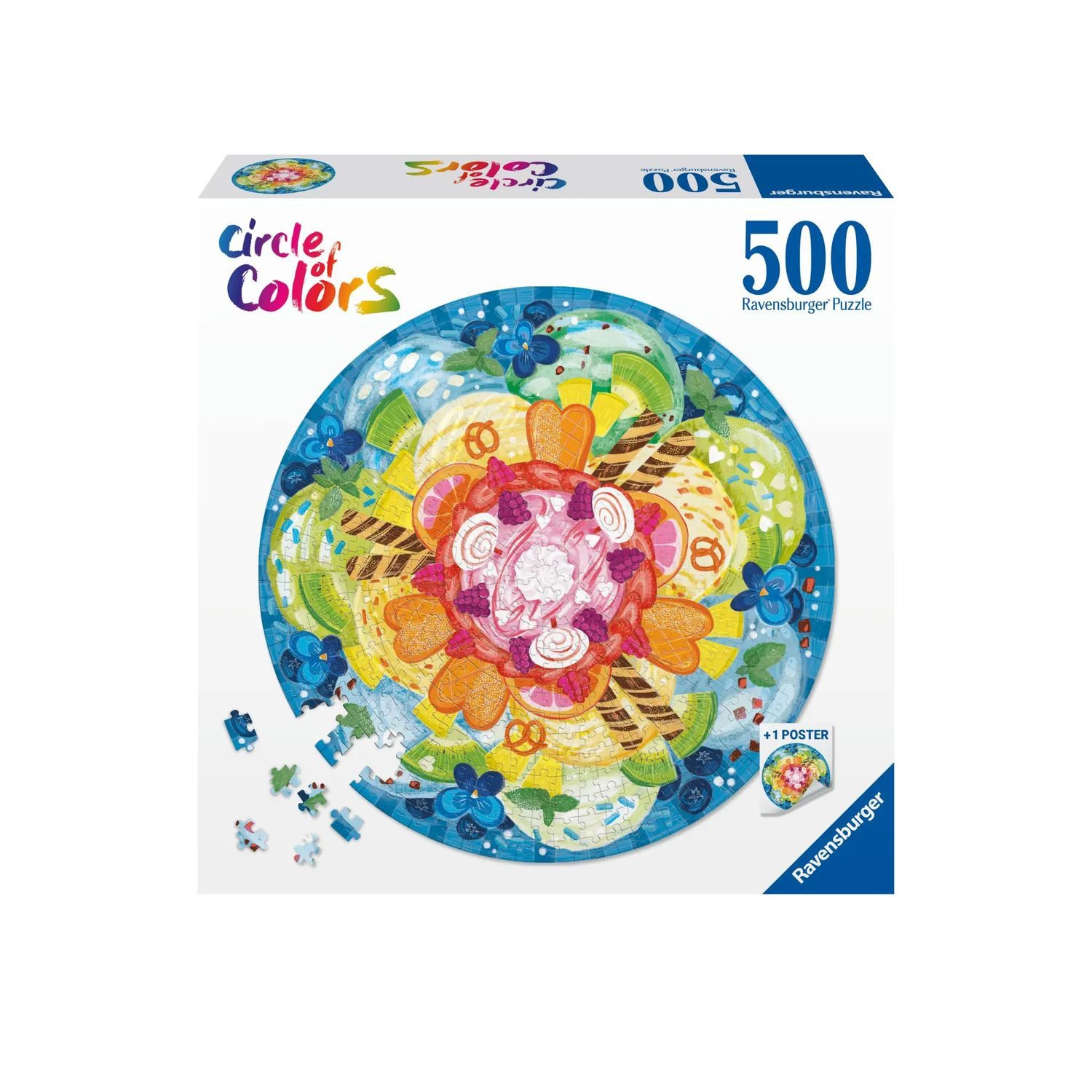 Ravensburger Puzzle Ravensburger Puzzle 17348 - Circle of Colors Ice Cream - 500 Teile..., 500 Puzzleteile