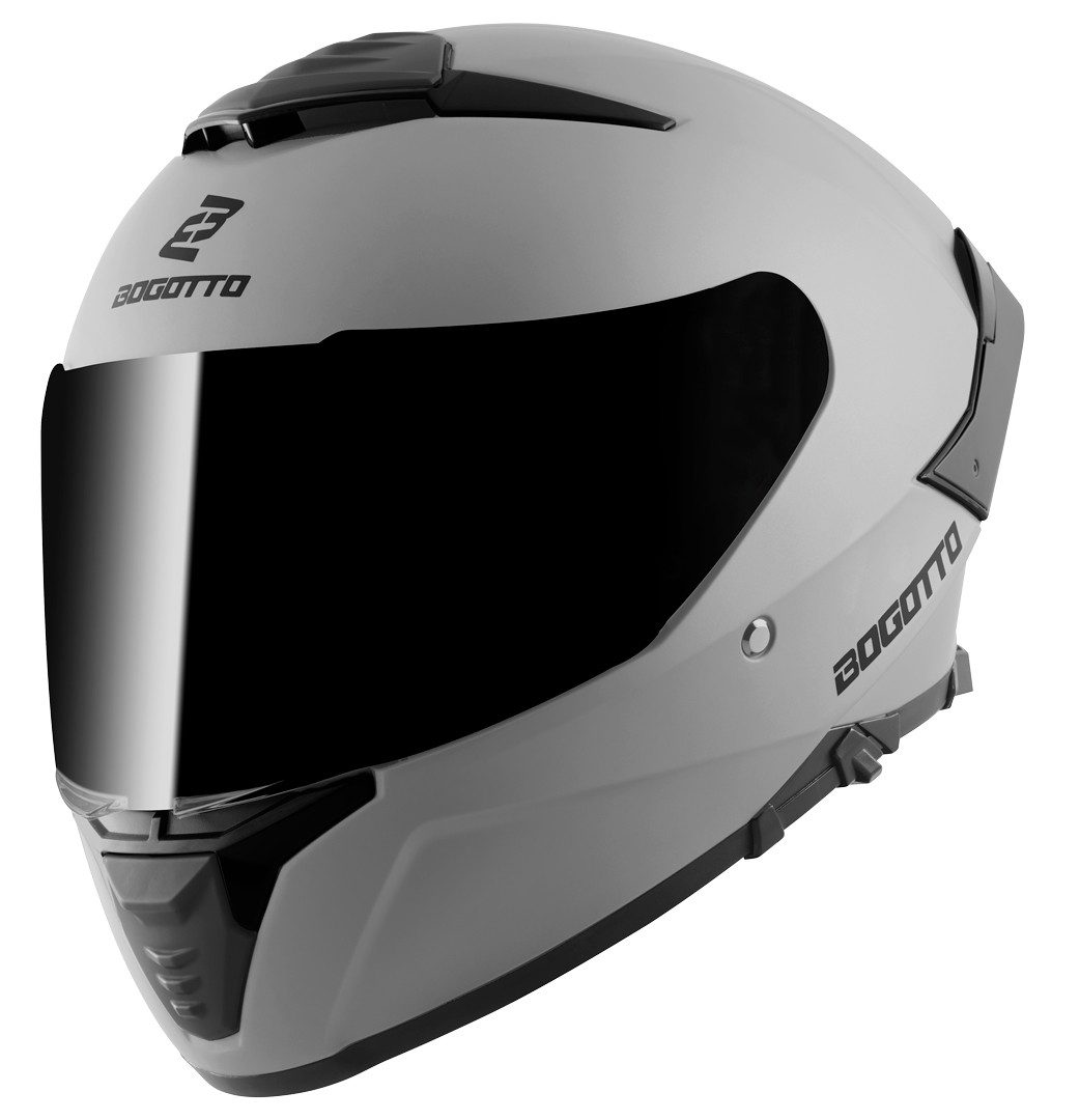 Bogotto Motorradhelm FF118 Helm, vorbereitet für Kommunikationssystem,vorbereitet für Pinlockschei