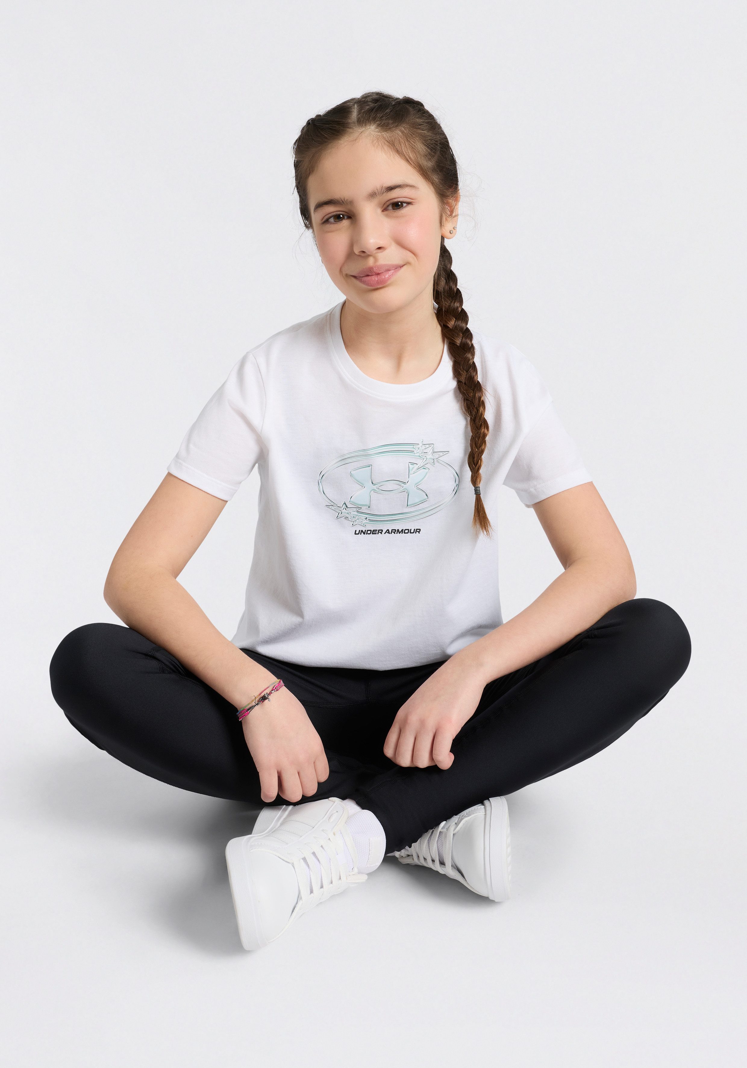 Under Armour® T-Shirt für Jugendliche, sportlicher Stil, gerippter Kragen