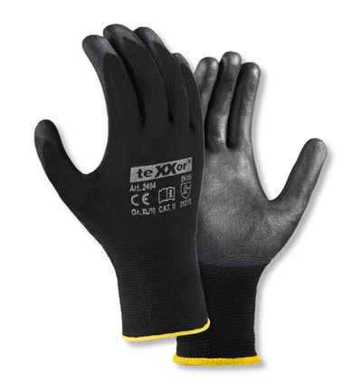 teXXor Montage-Handschuhe Polyester-Strickhandschuhe 12 Paar