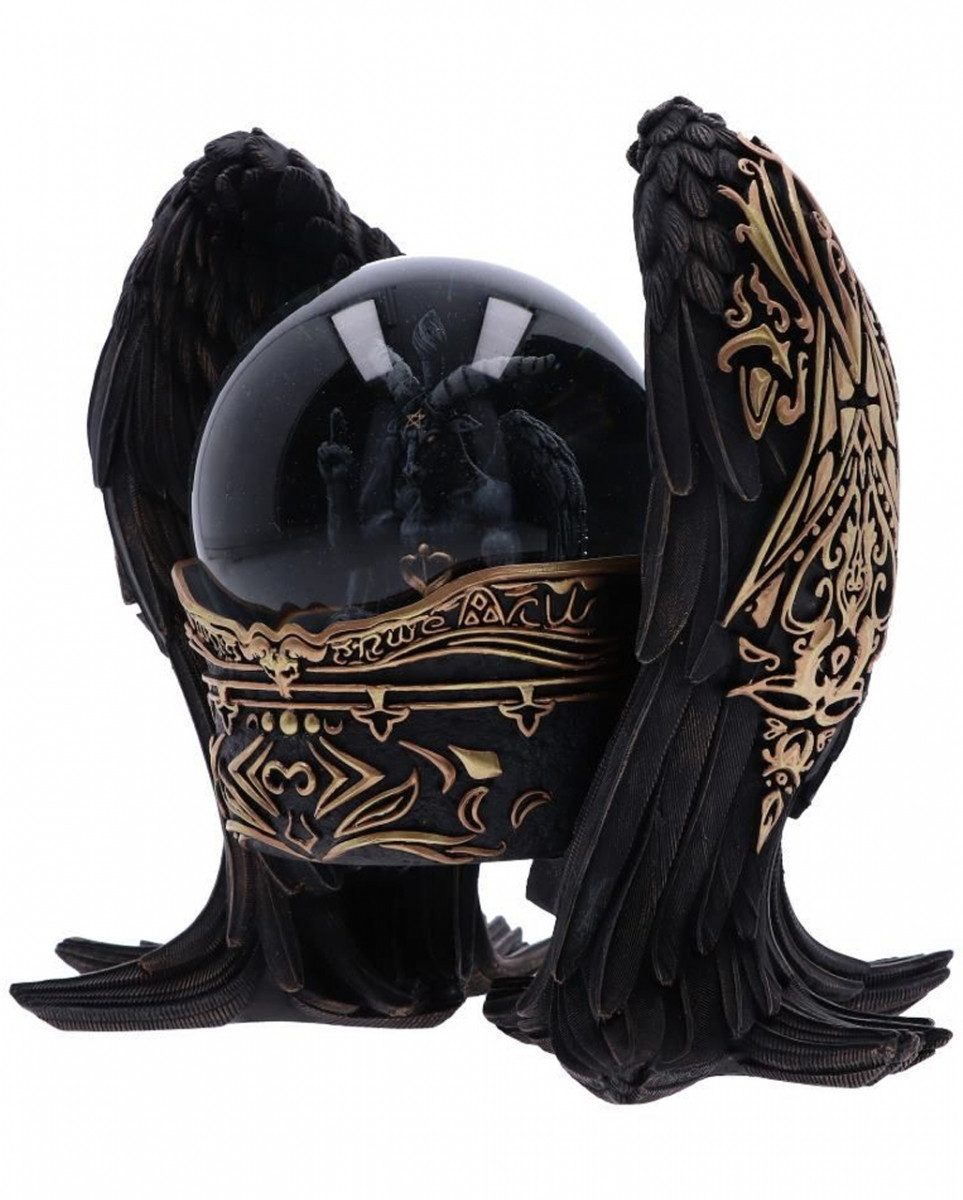 Horror-Shop Dekofigur Antike Gotik Baphomet Schneekugel günstig online kaufen