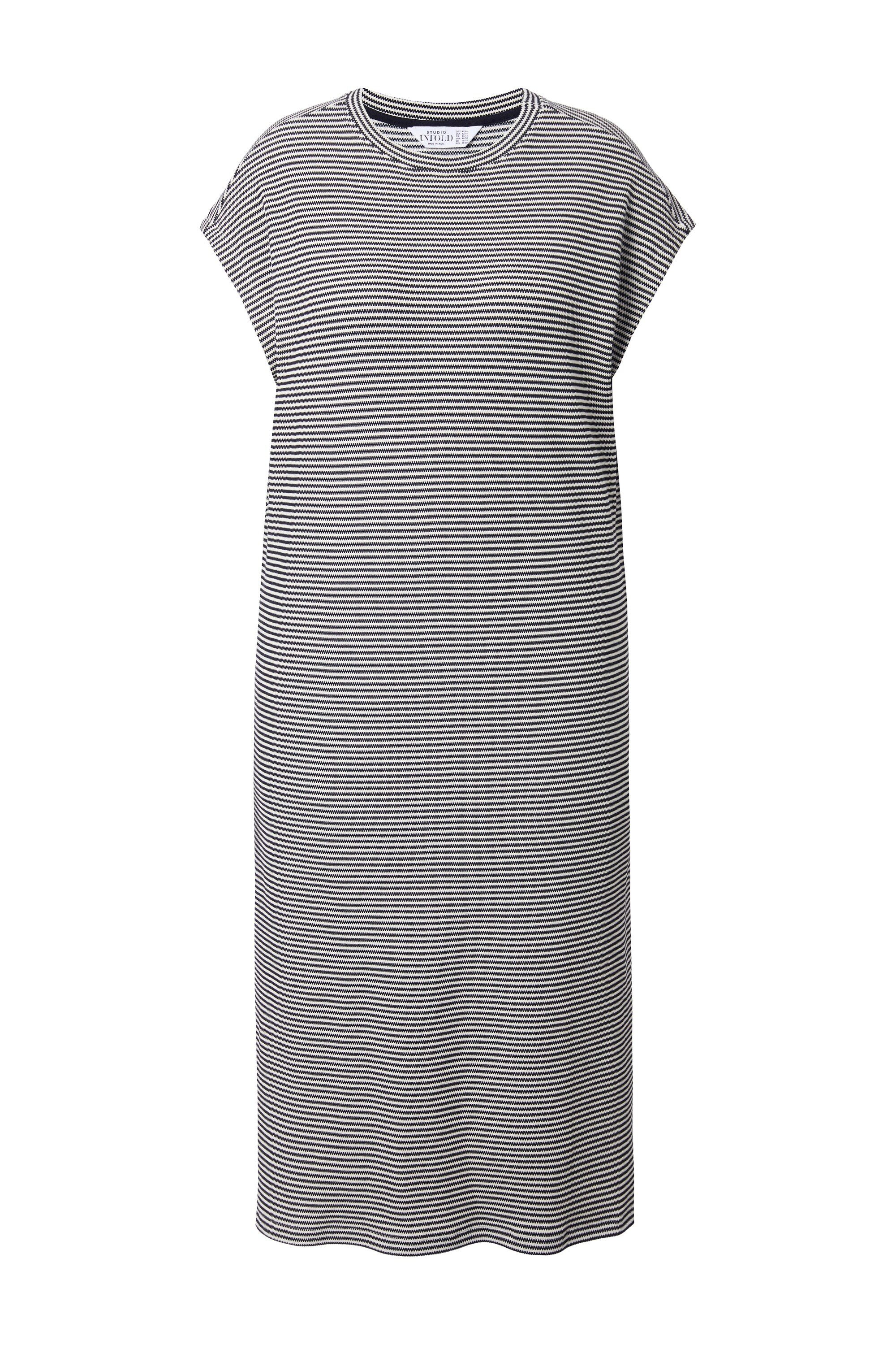 Studio Untold Jerseykleid Midi-Jerseykleid oversized Ringel