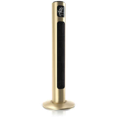 Brandson Turmventilator, Oszillation 65°, Timer, Fernbedienung, Standventilator 96cm, Champagne