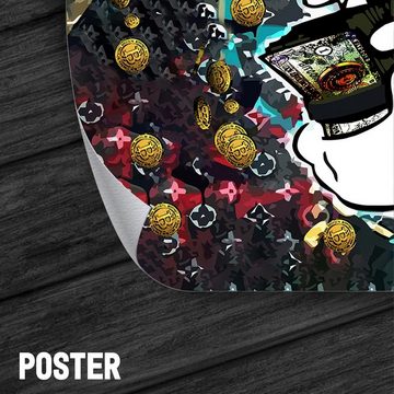 ArtMind Wandbild Bitcoin - Dagobert, Premium Wandbilder als Poster & gerahmte Leinwand in 4 Größen, Wall Art, Bild, Canva
