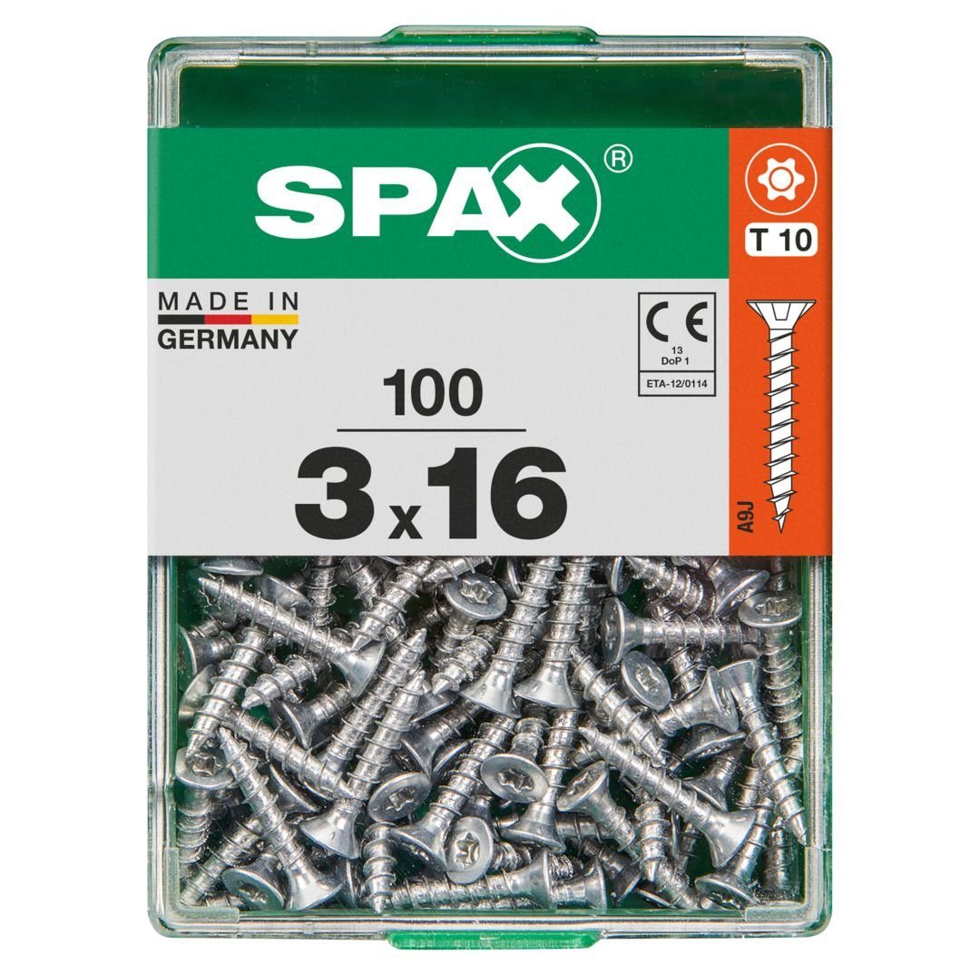 SPAX Holzbauschraube Spax Universalschrauben 3.0 x 16 mm TX 10 - 100
