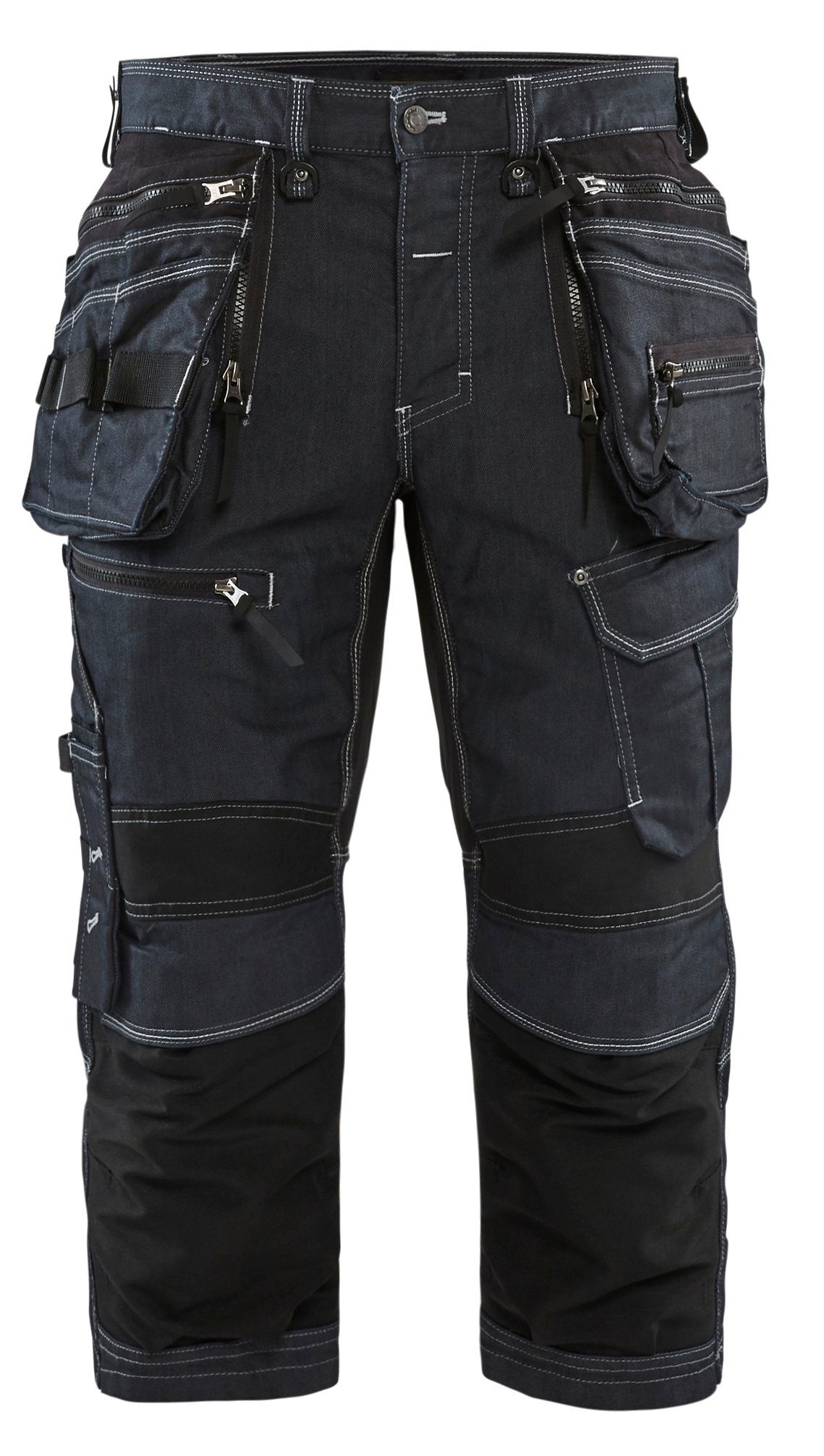 (1-tlg) BLÅKLADER marineblau/schwarz Stretch Piratenhose Arbeitshose X1900