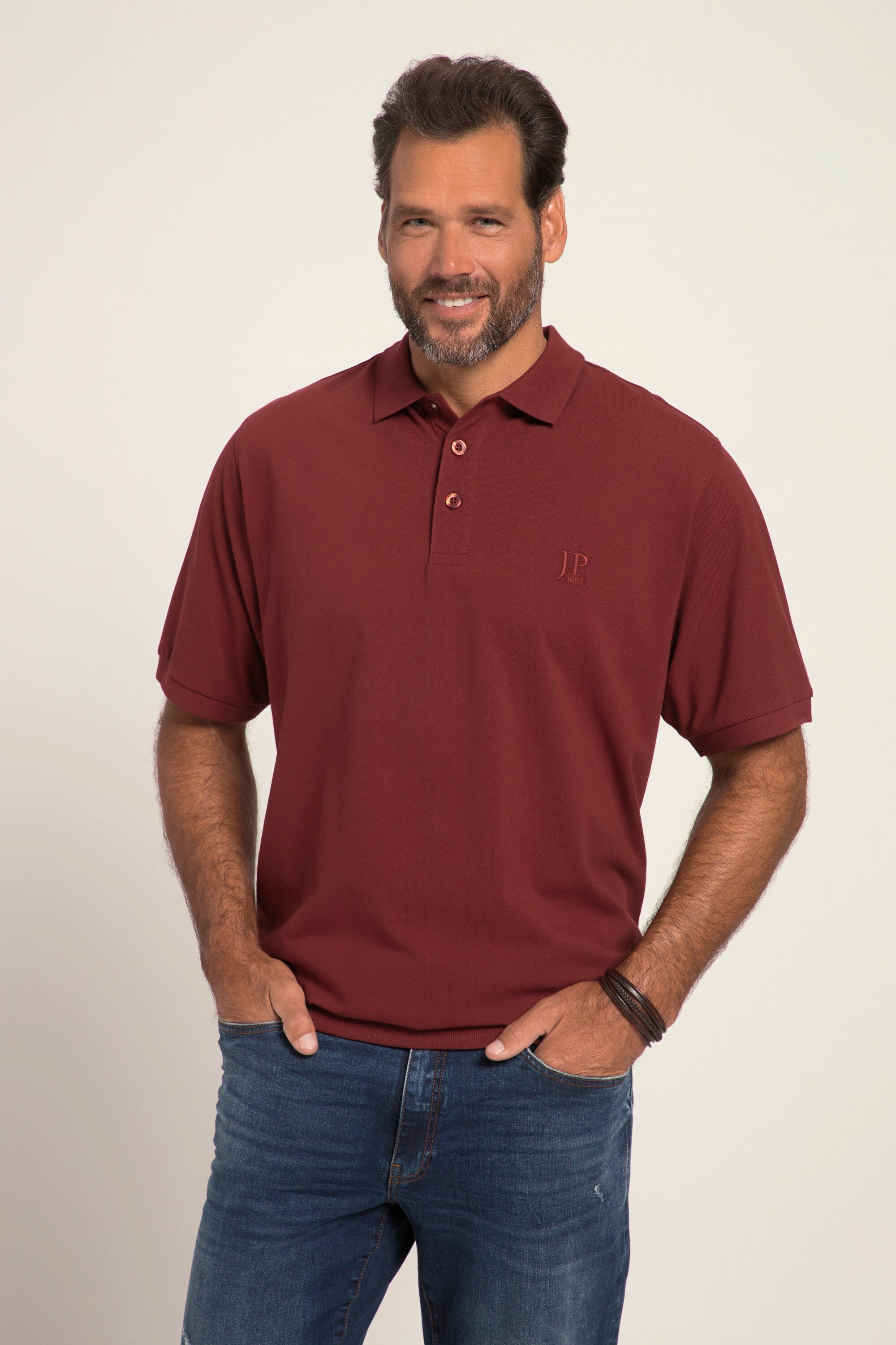 JP1880 Poloshirt bis 8XL T-Shirt Poloshir JP1880-Brustdruck Piqué günstig online kaufen