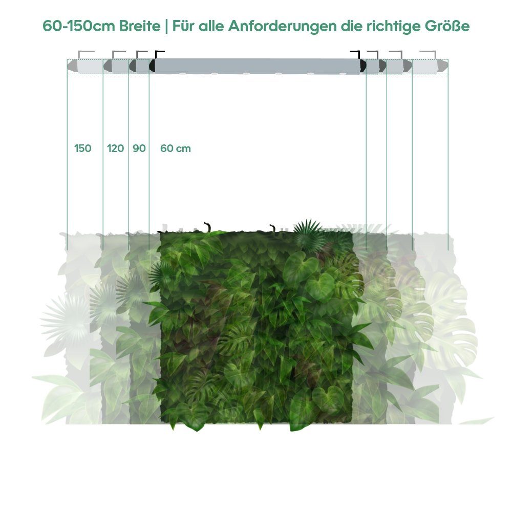 Indoor plants, Pflanzenlampe Wall Grow Spot 45° Spektrum, für Pflanzen, 60cm, Abstrahlwinkel Leuchtmittel PARUS White