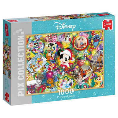 Jumbo Spiele Puzzle Disney Pix Collection Weihnachten, 1000 Puzzleteile