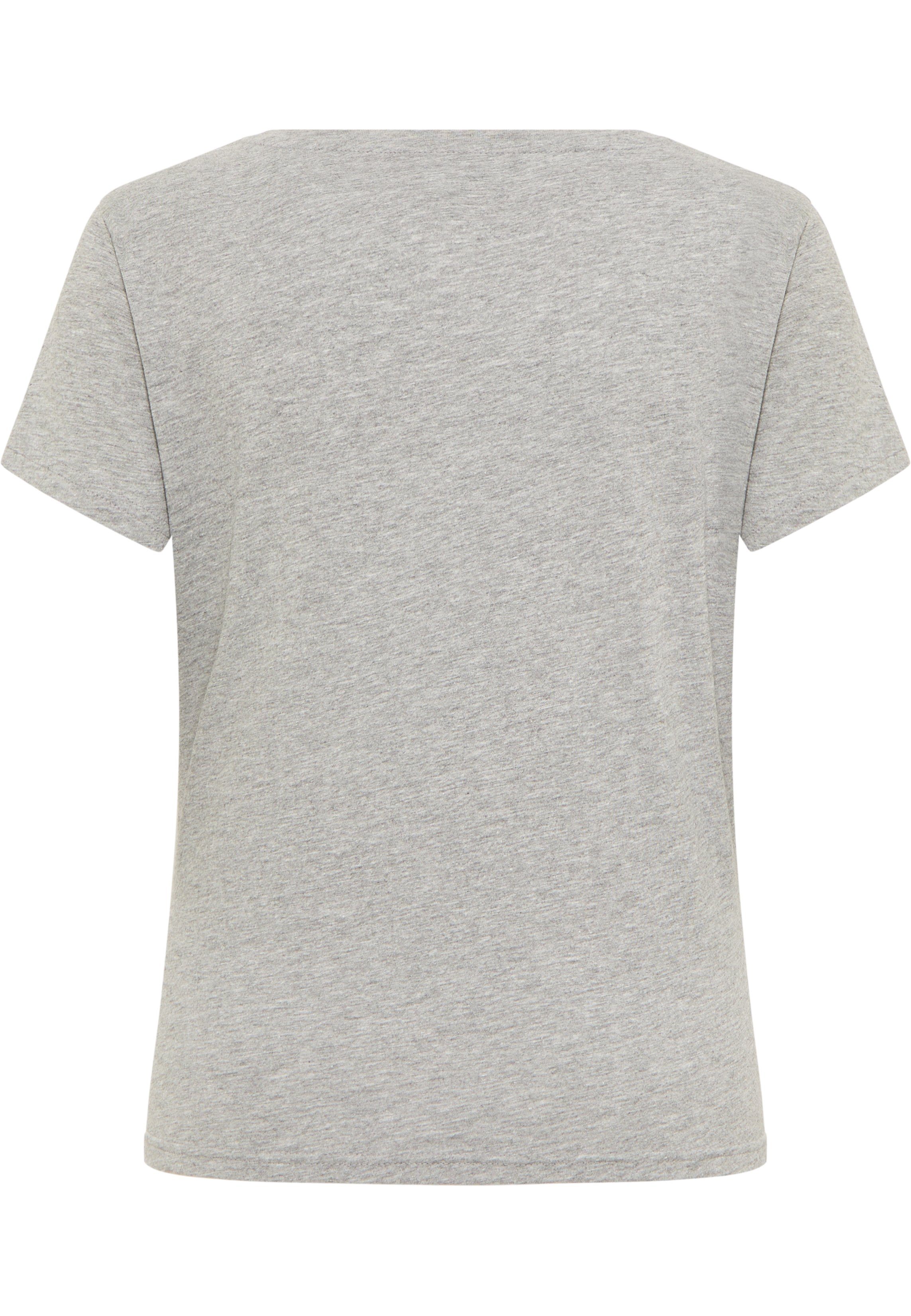 MUSTANG Rundhalsshirt ALMA mit Logo Print