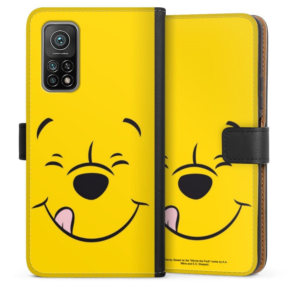 DeinDesign Handyhülle Winnie Puuh Offizielles Lizenzprodukt Disney Puuh Closeup, Xiaomi Mi 10T Pro 5G Hülle Flip Case Klapphülle Handytasche Leder