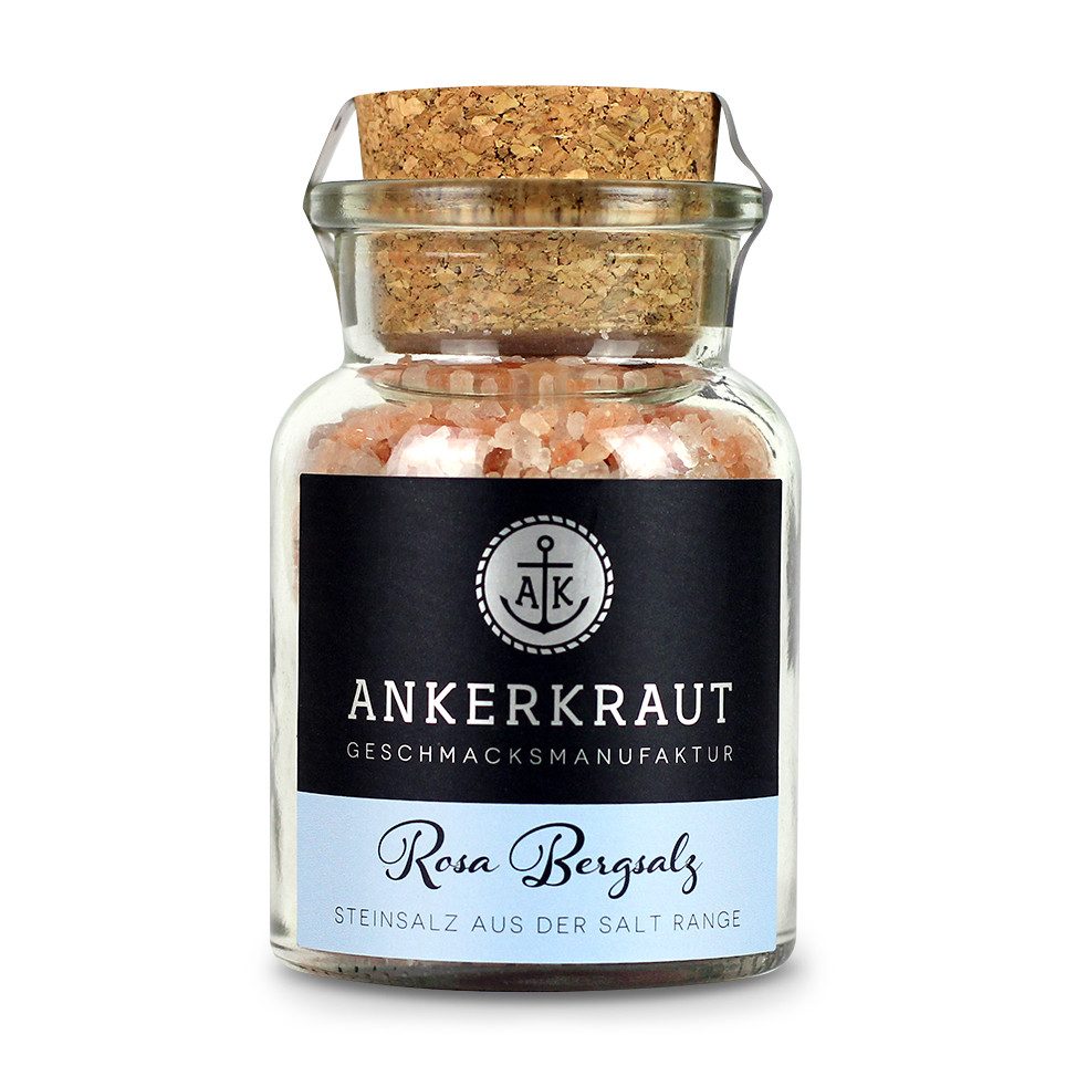 Ankerkraut Gewürz Rosa Bergsalz, Rosa Bergsalz, 165g im Korkenglas